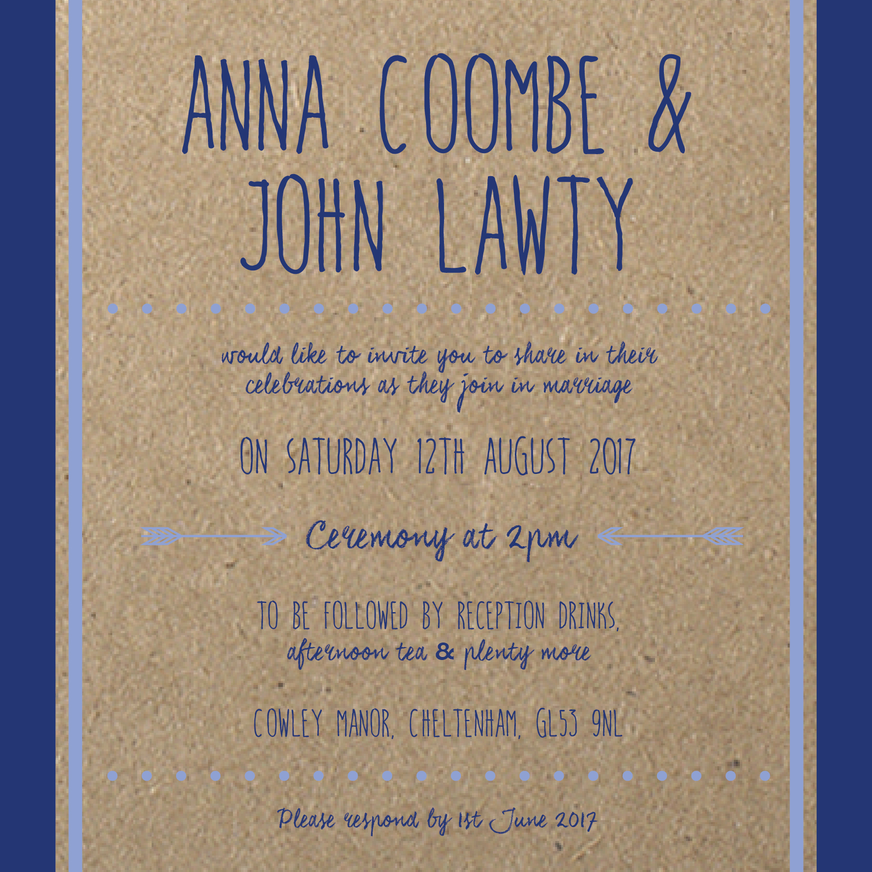handwriting invitation
