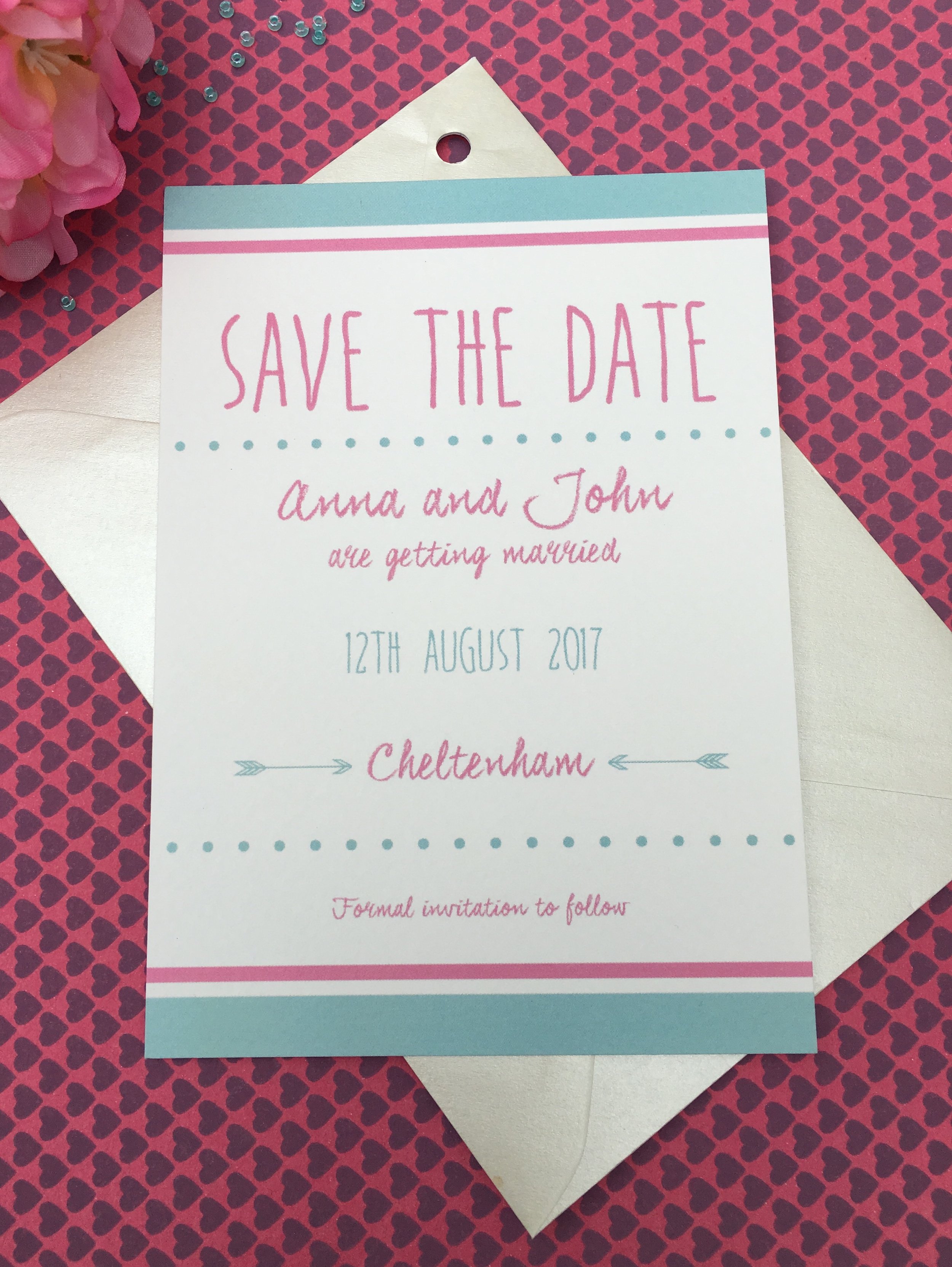 save the date card