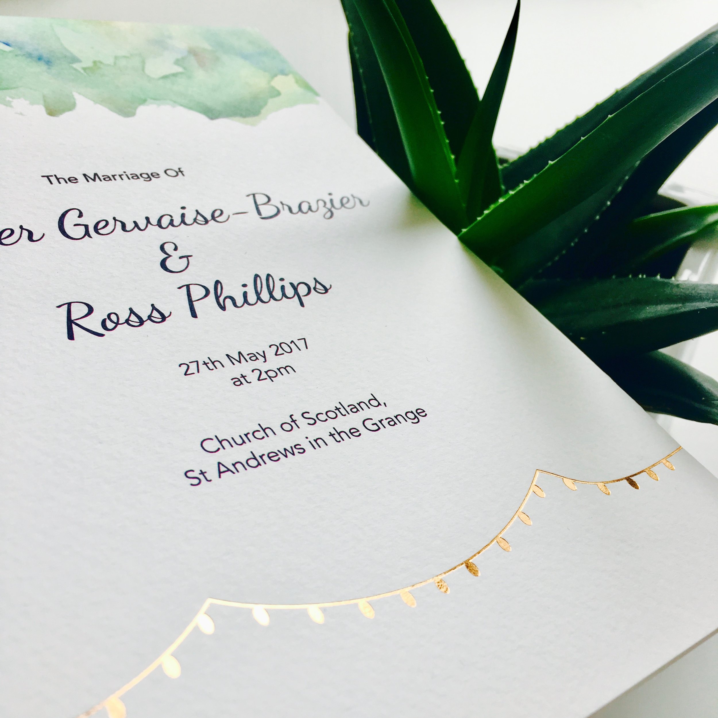 bespoke wedding stationery