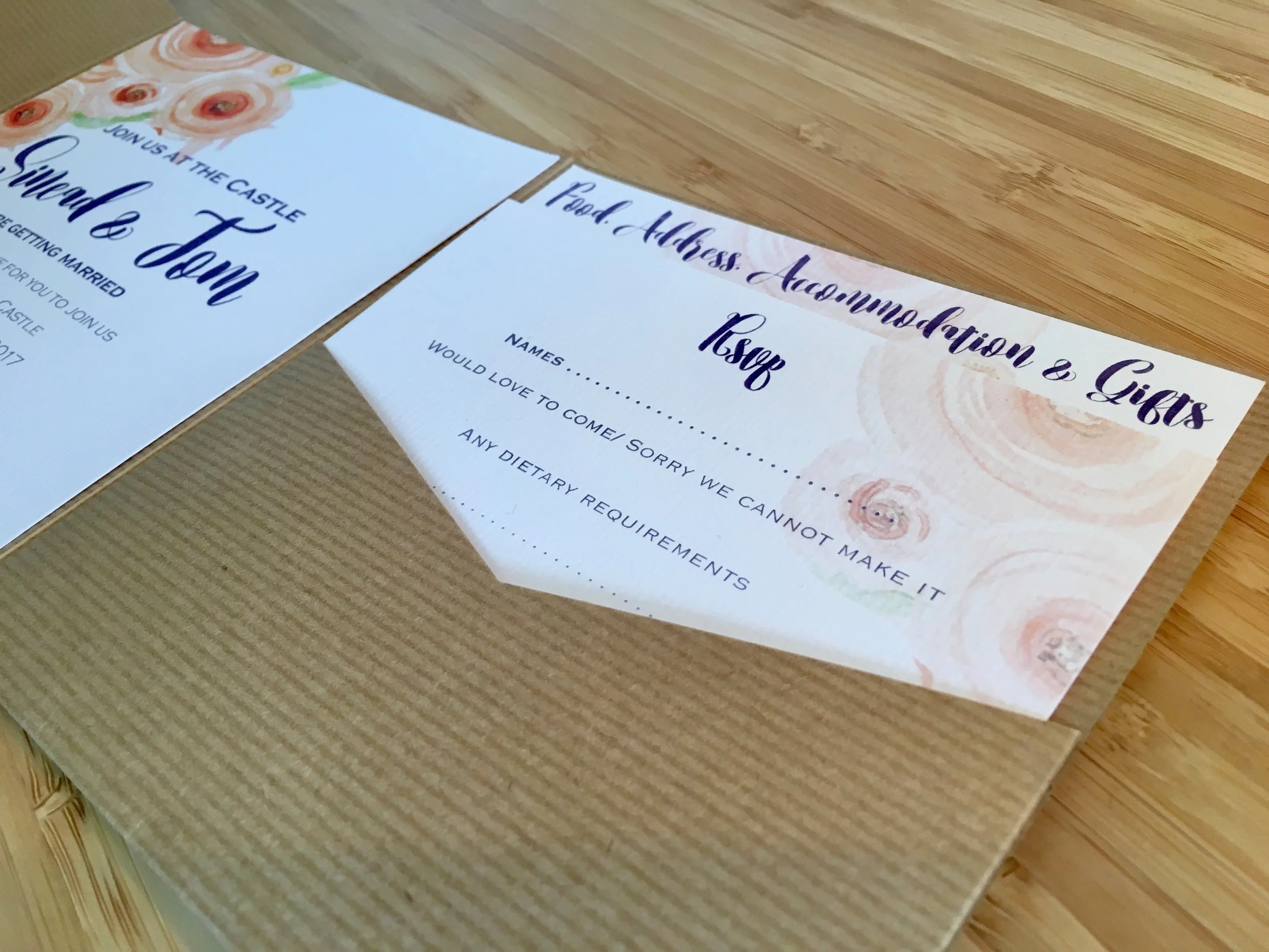 rustic wedding invitations