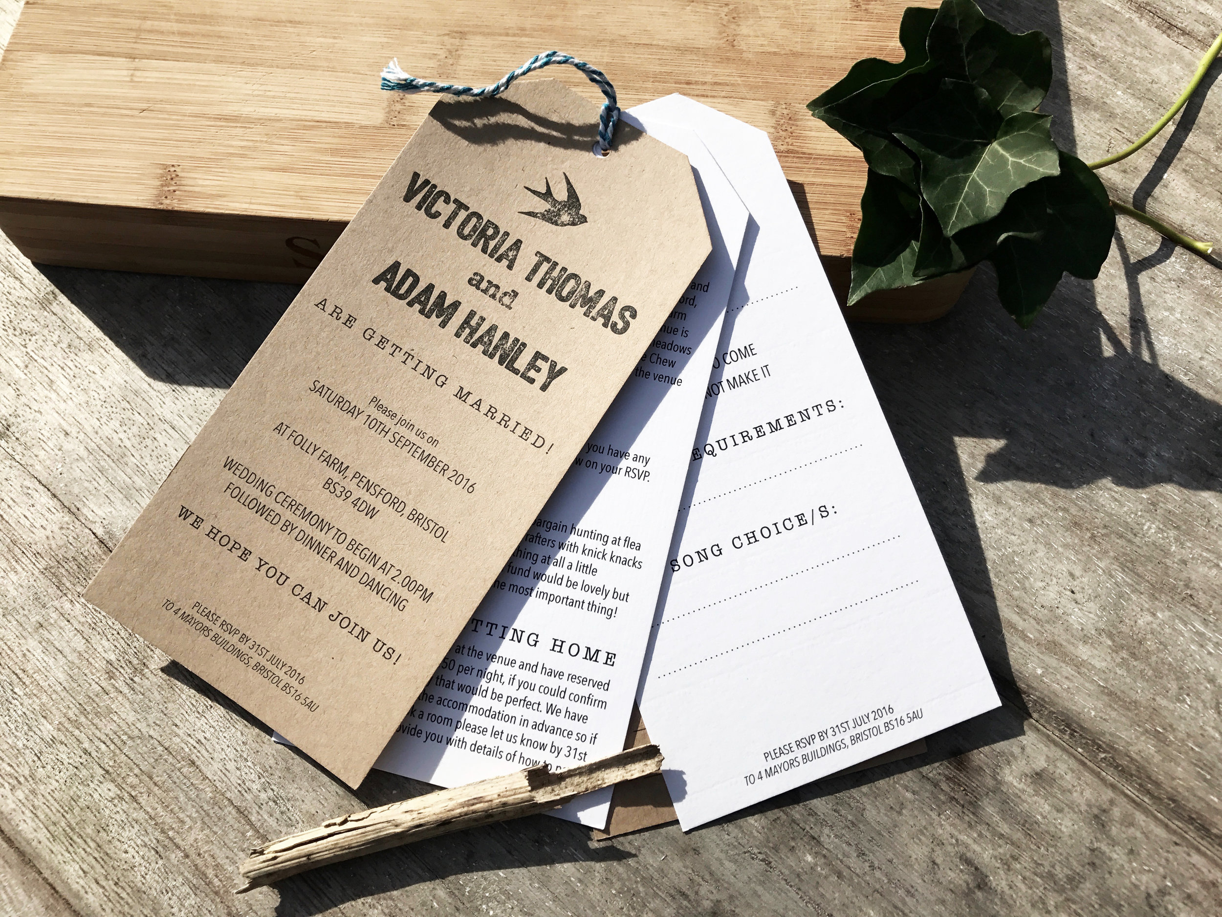 Rustic Wedding Invitation