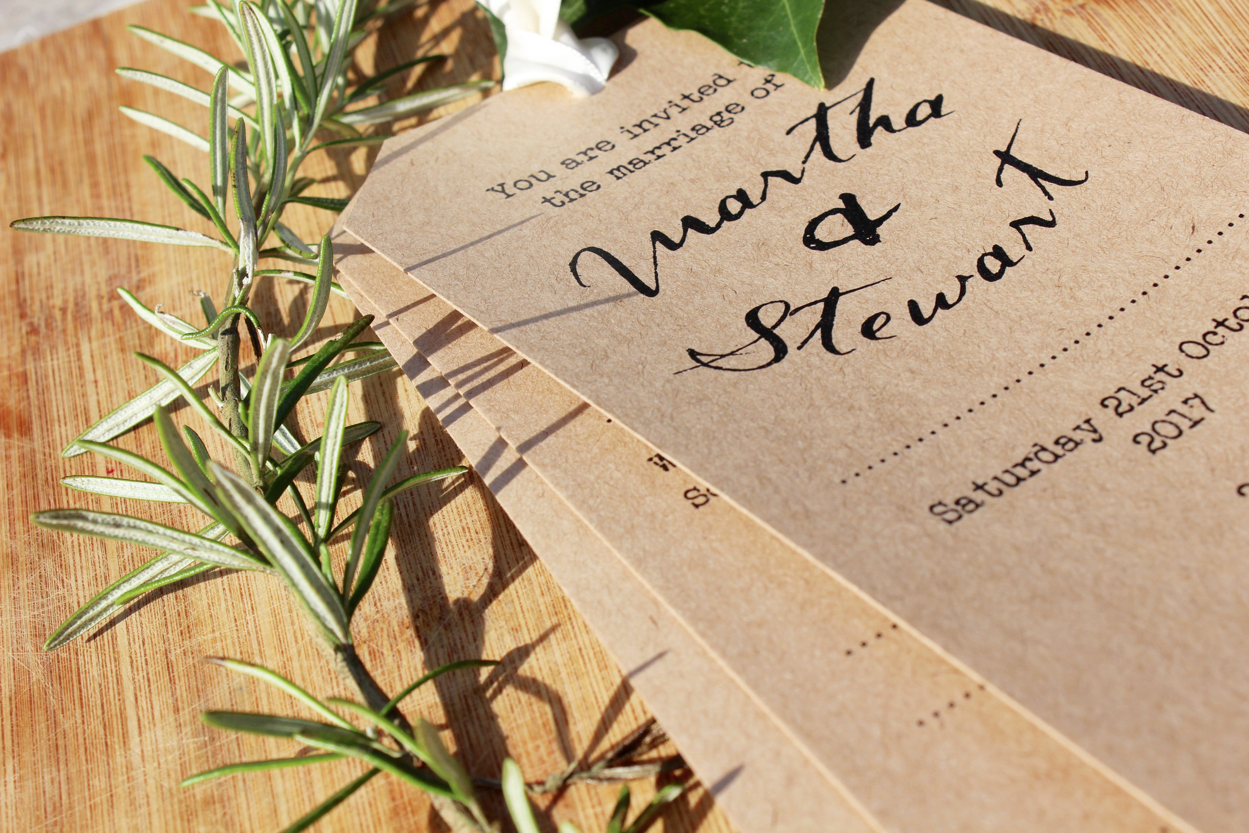 Rustic Wedding Invitation