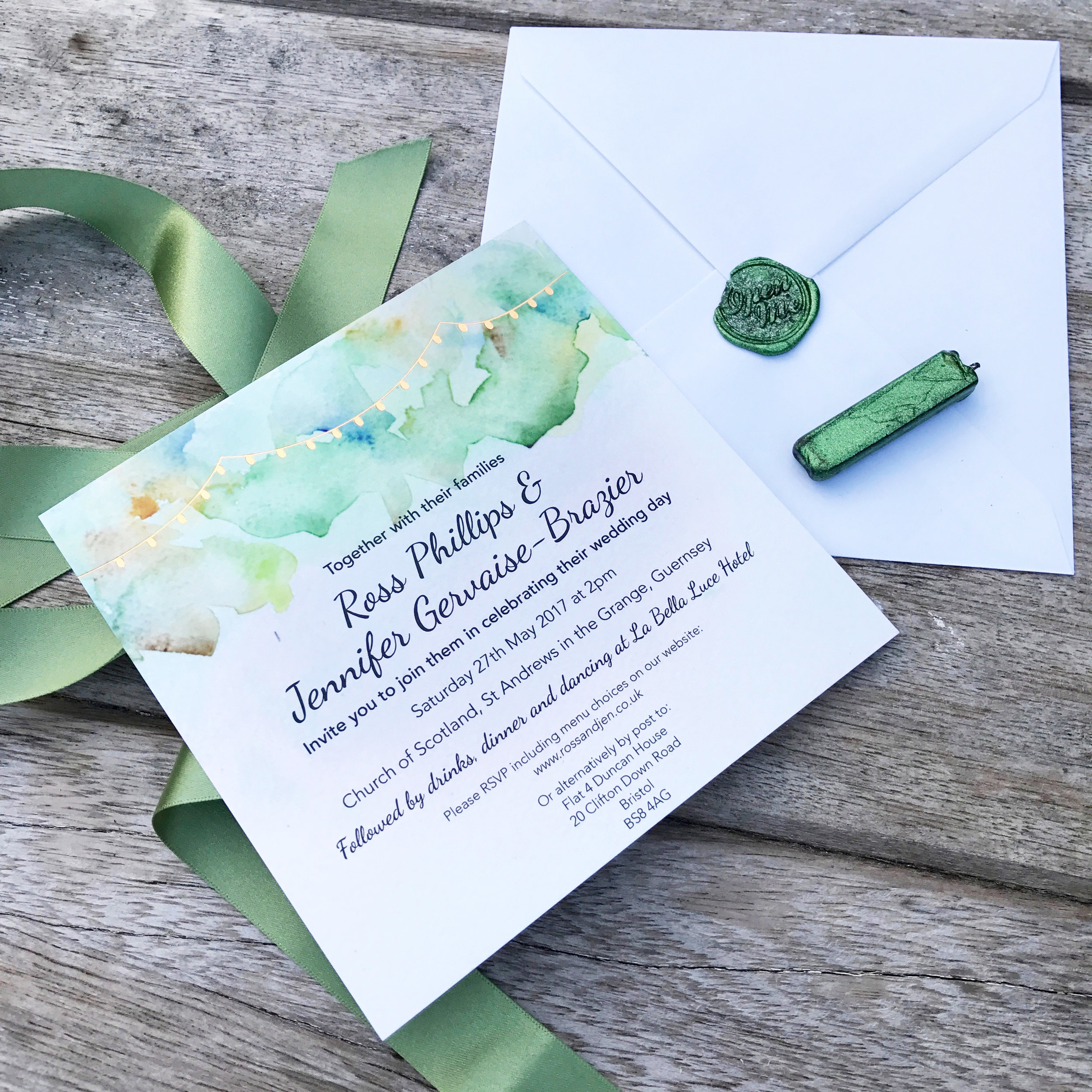 Foliage Wedding Invitations