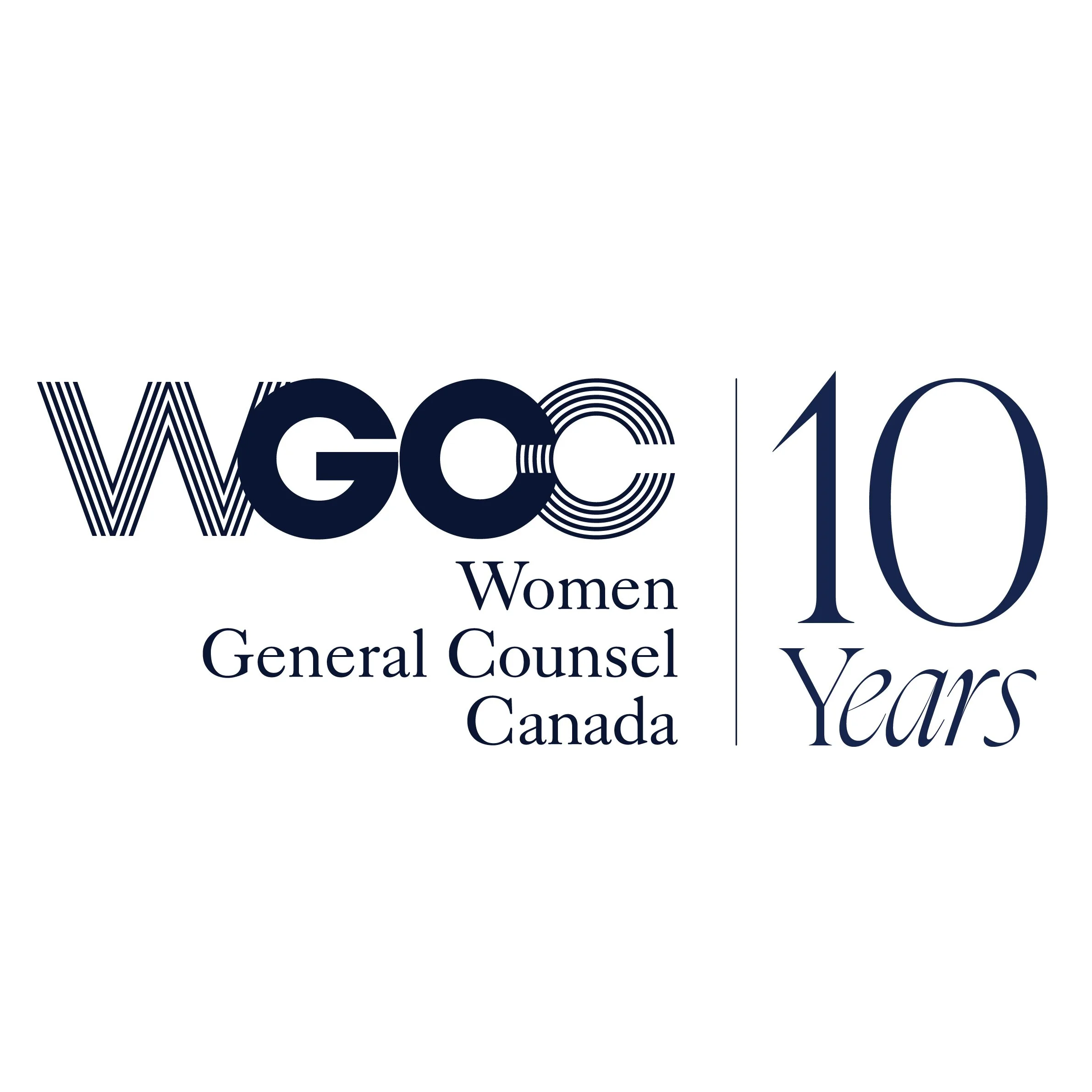 Rebrand // Logo (Anniversary version) // Women General Counsel Canada