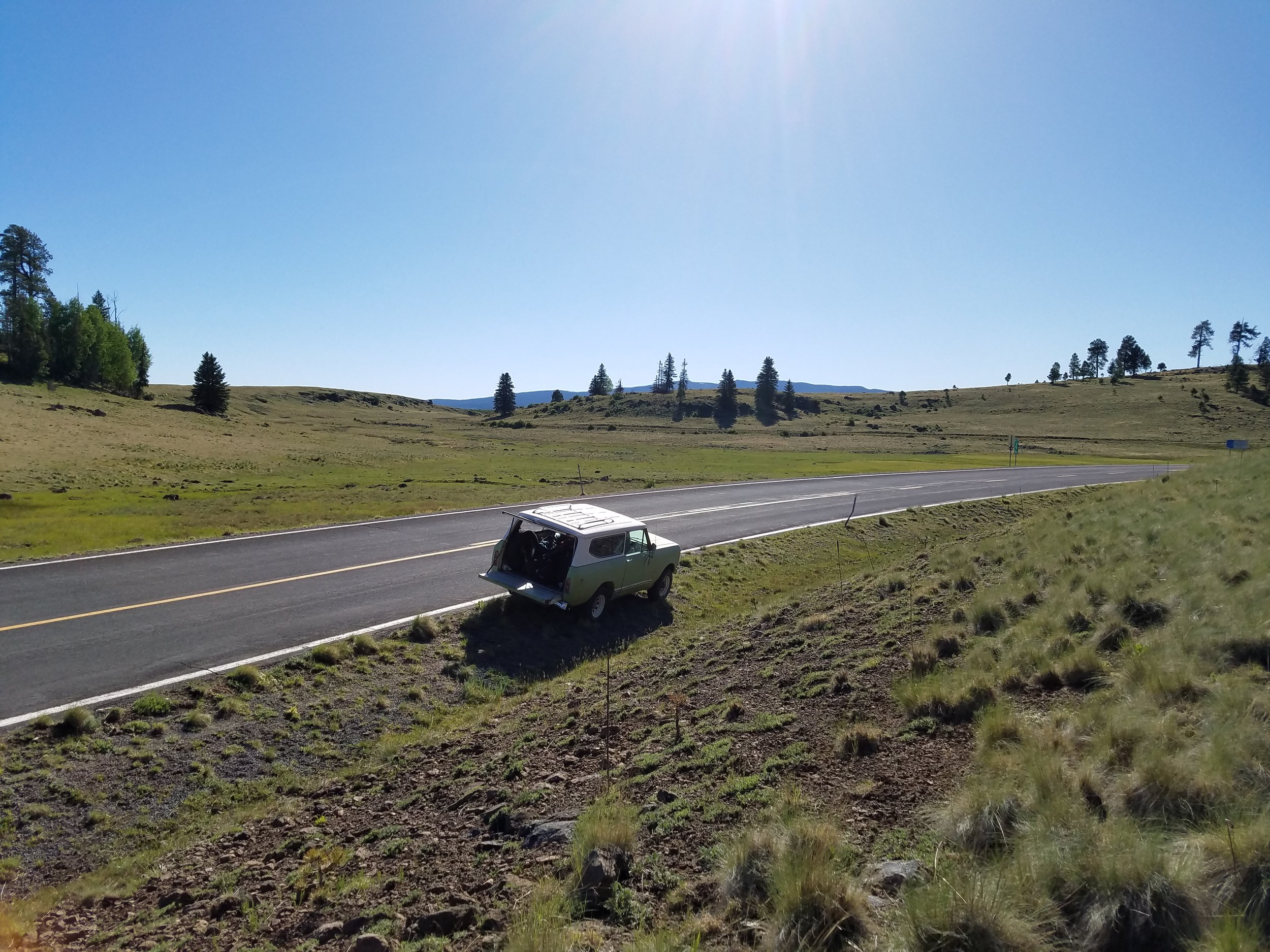 Even at this distance, the fireball would have knocked me back a few. At least I'd have the elk-pies to cushion me.