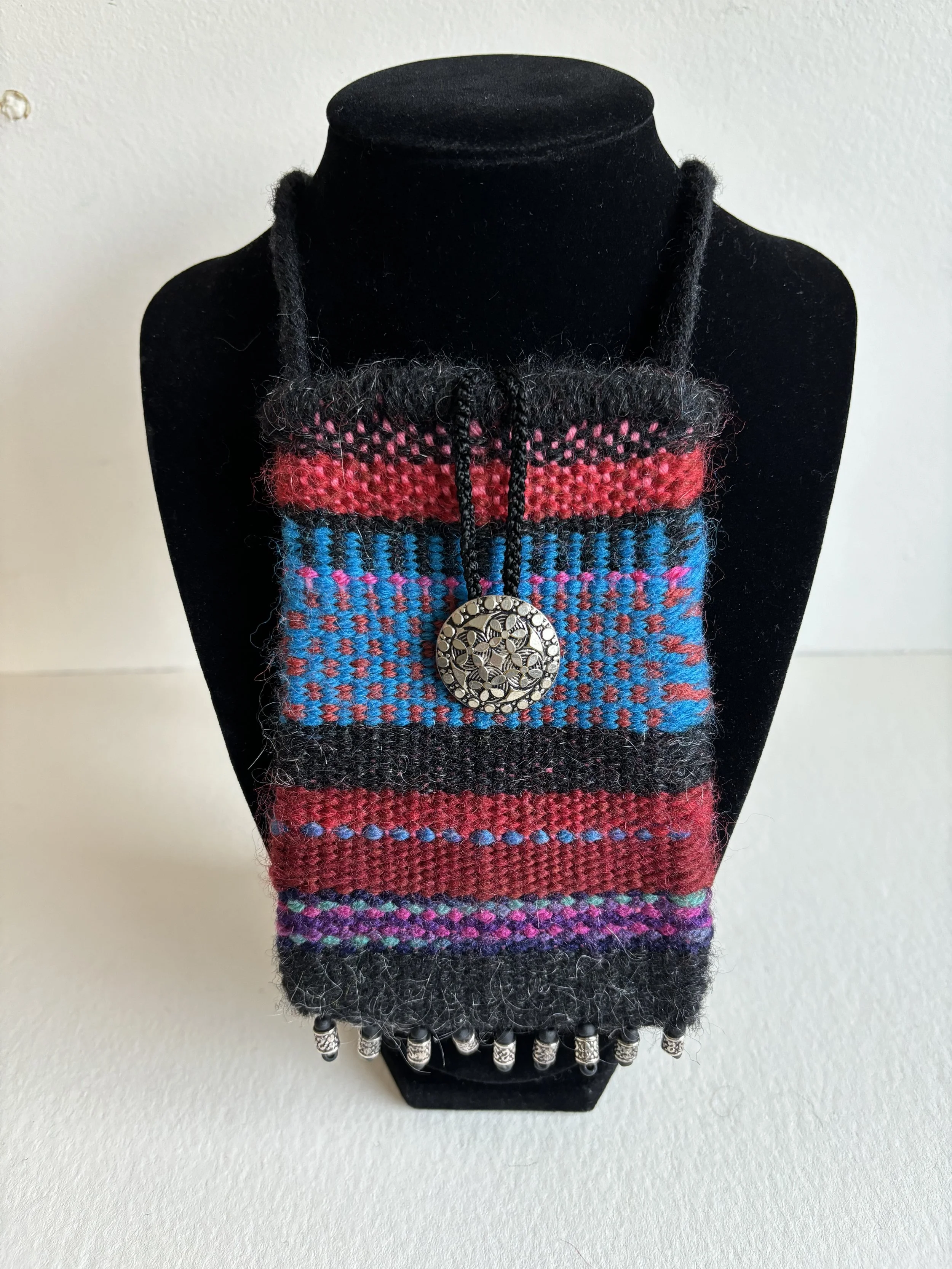 Crossbody "Mambo Bag" with Antique Button Closure