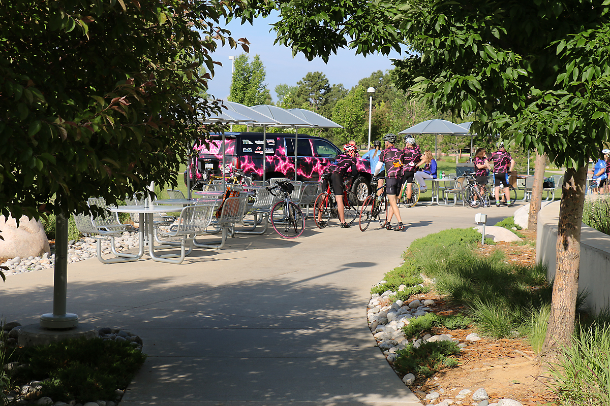 The gathering before the ride