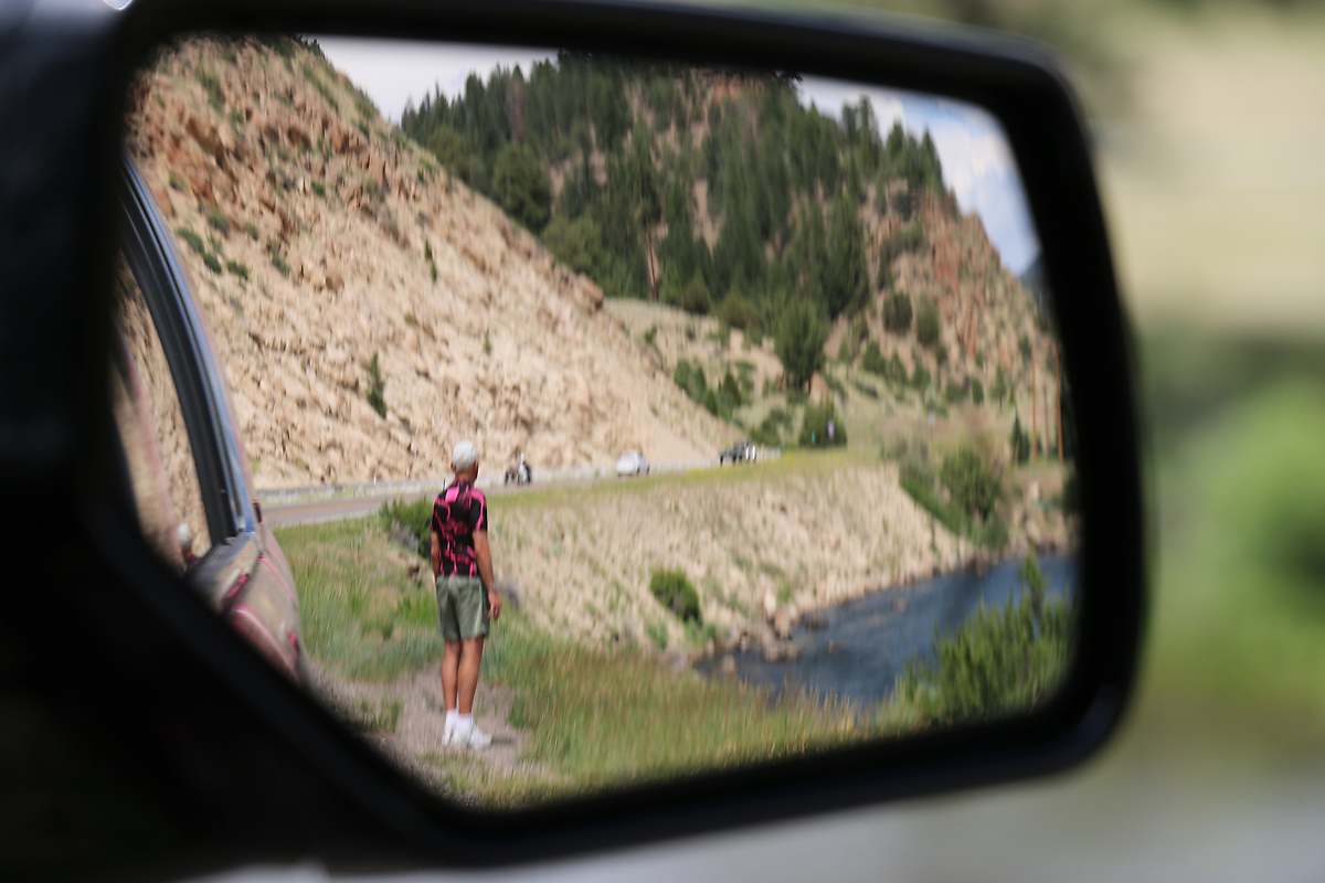 Grandpa Deane ponders the Rio Grande