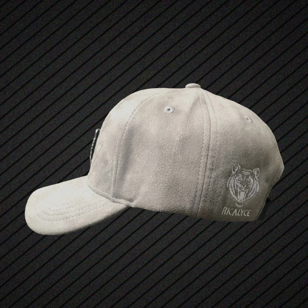 Arabian Grey Suede Baseball Cap — Ricalyce