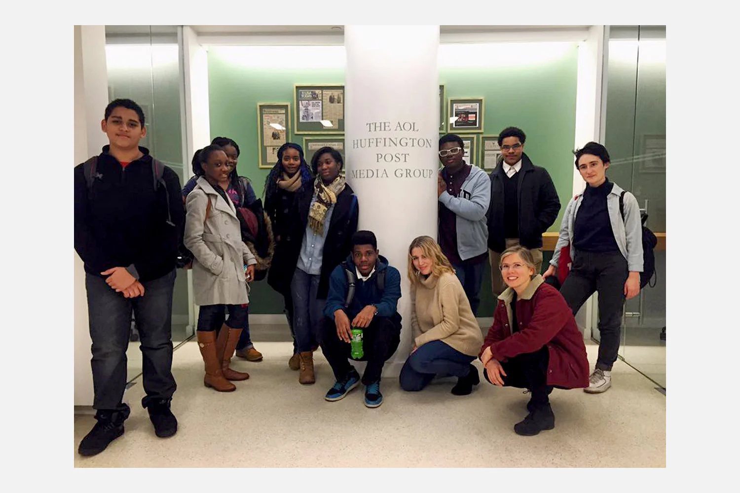 We visited The Huffington Post for our journalism workshop field trip.
