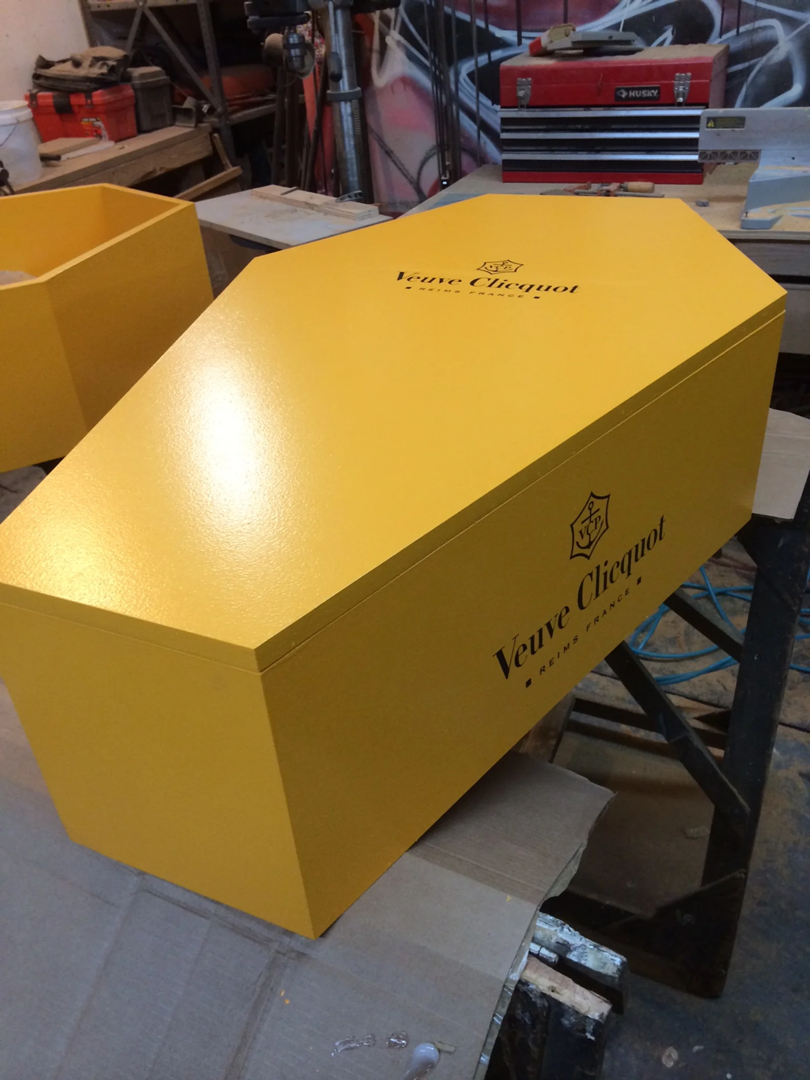 Veuve Clicquot Bottle Service Coffins