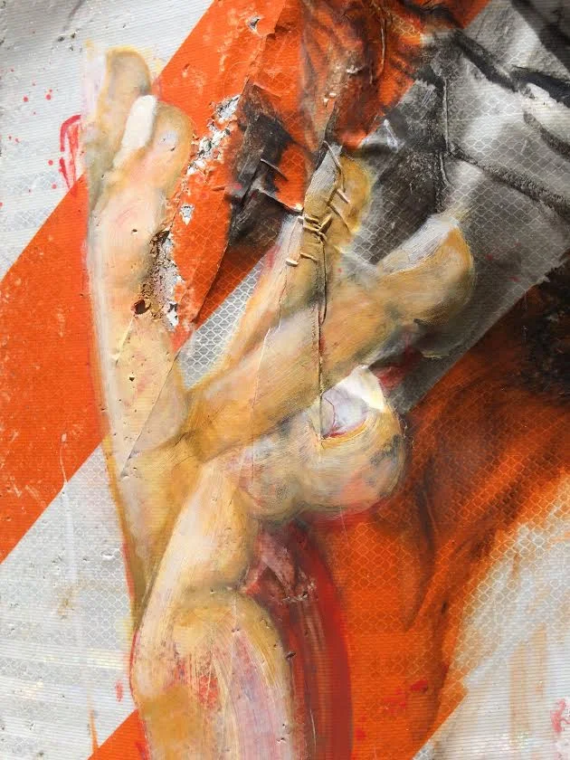 Close up of "Love and Escapism #1"