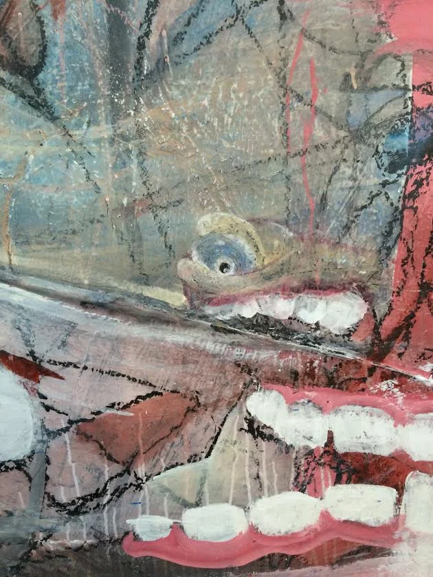 Close up of "Ganbarimasu"