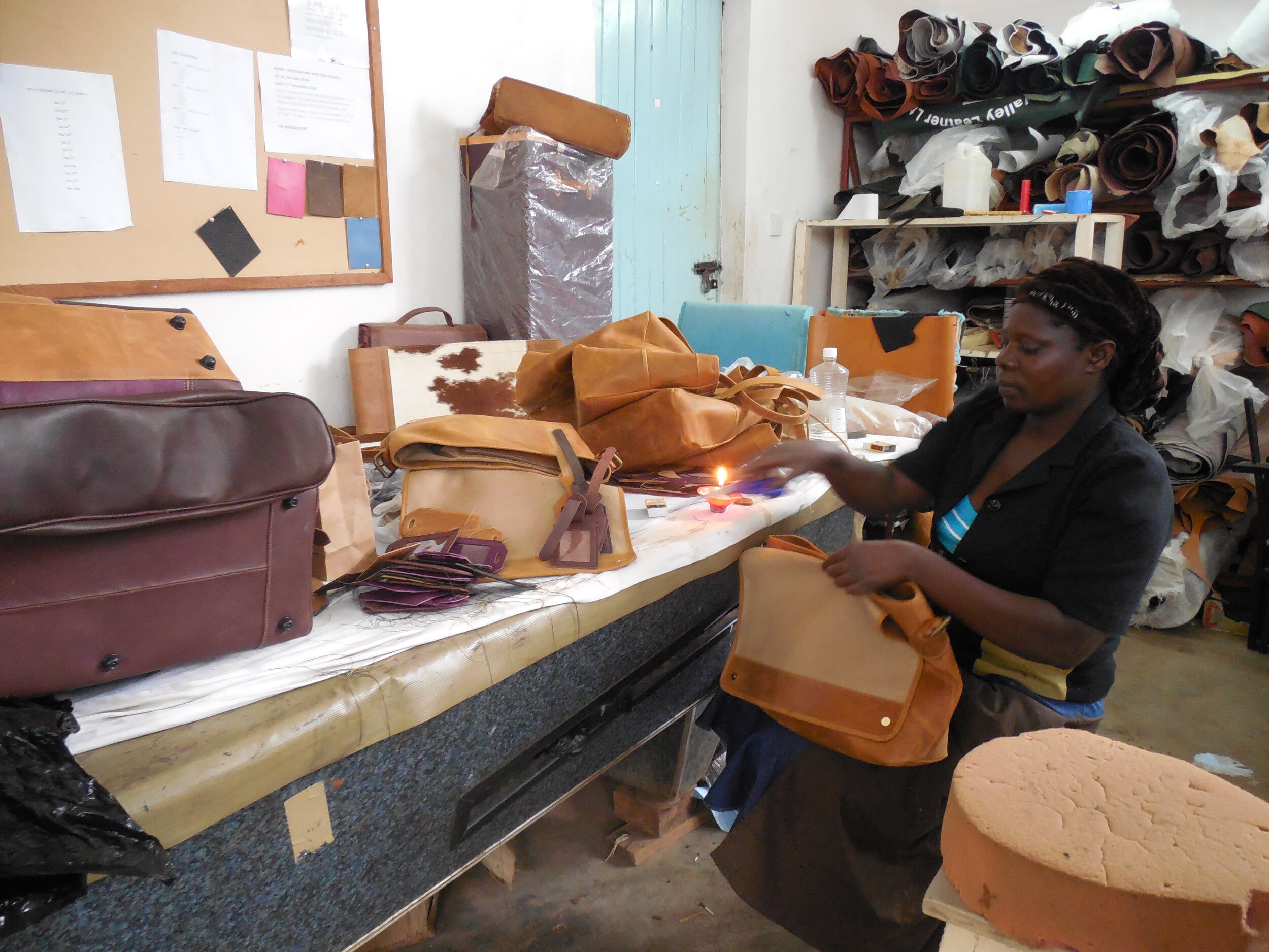 Leather Making Rift Valley Leather, Kenya © Flyga Twiga™ LLC.JPG