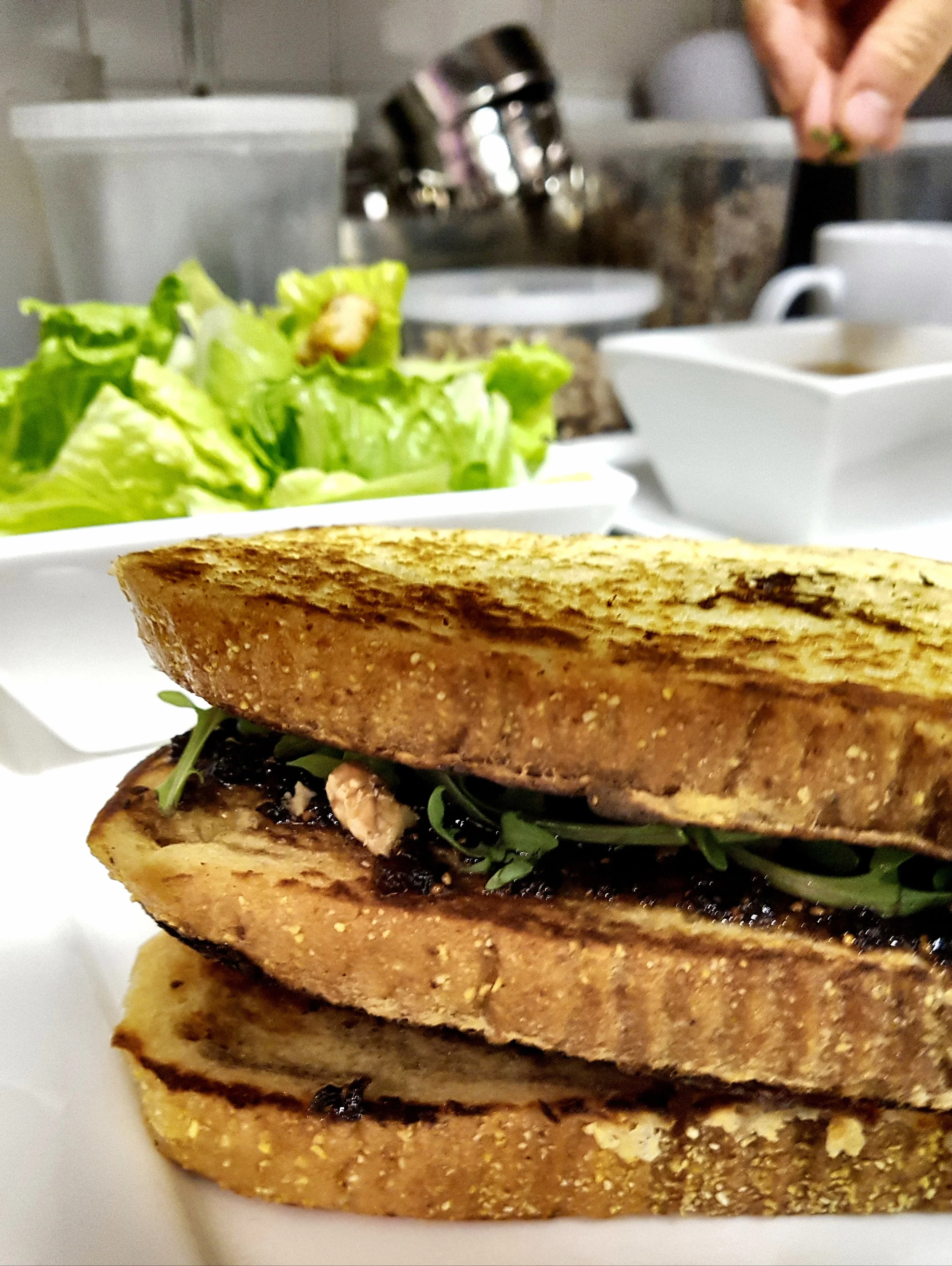 Fig, Brie & Arugula Panini