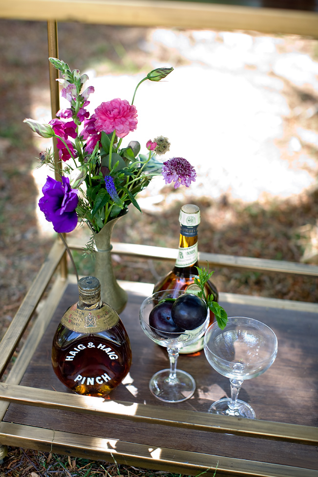 Bohemian beverage cart, photography by Katie Beverley.