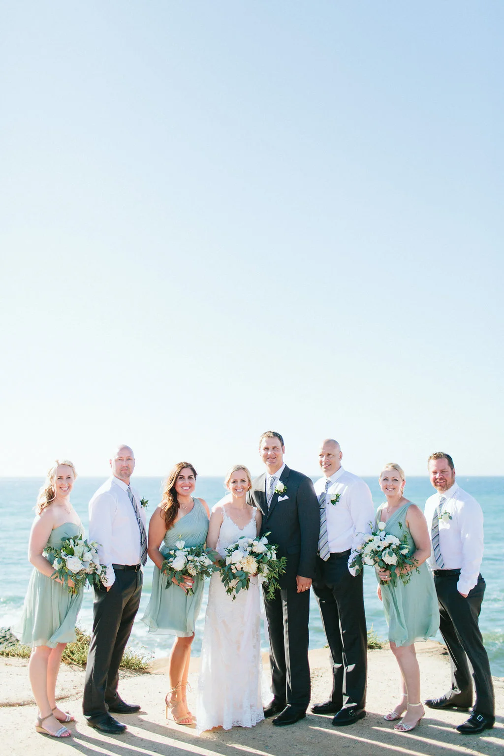 Blush & ivory beach wedding | La Jolla Weddings | Compass Floral Design | Wedding Florist in San Diego and Southern California | Aga Jones Photography