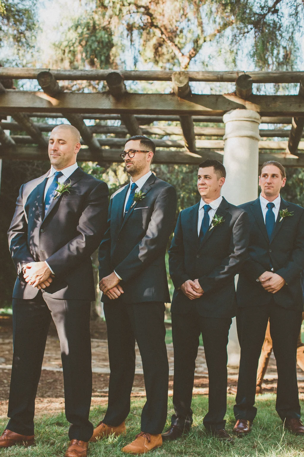 Green & white wedding by San Diego wedding florist, Compass Floral.