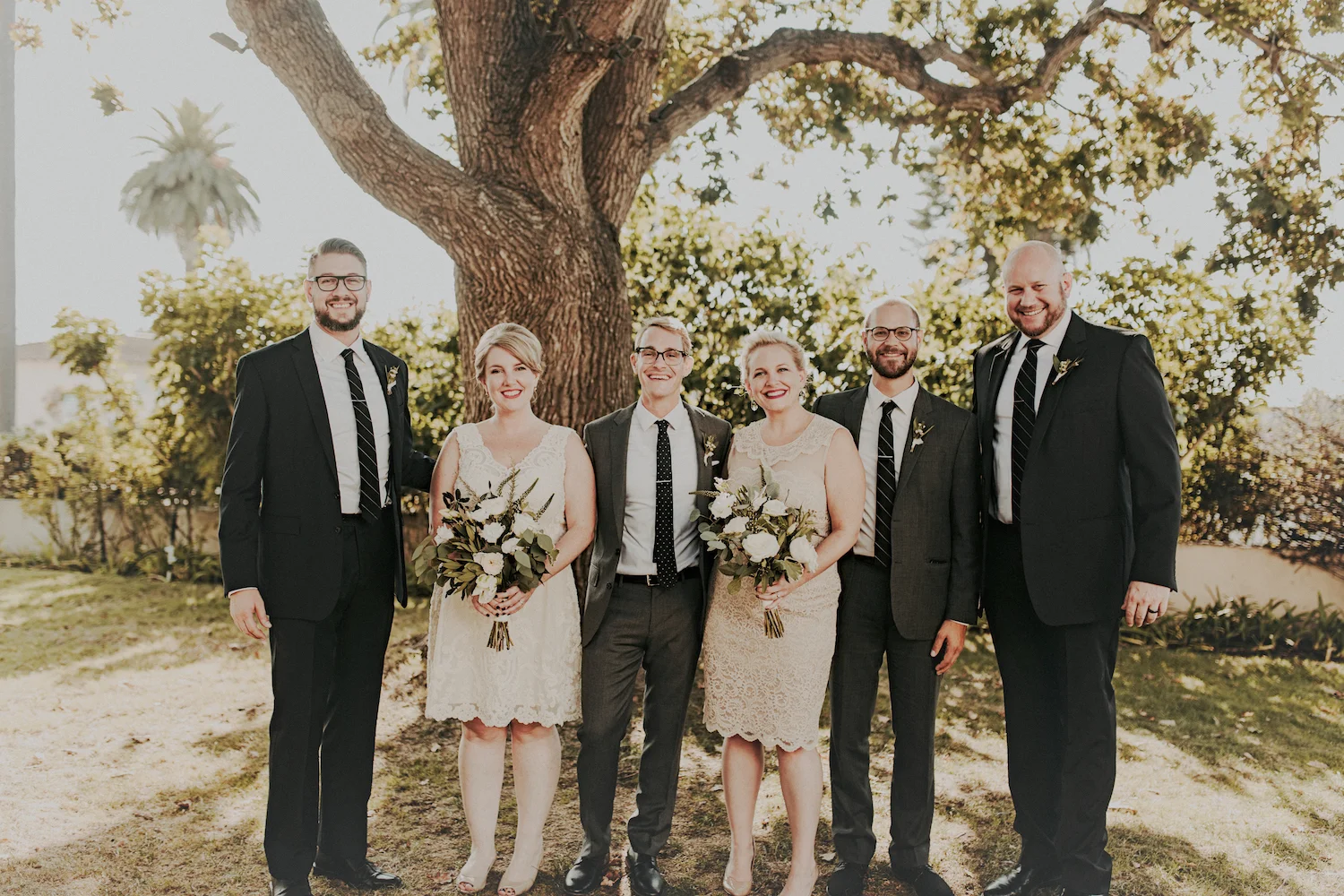 Garden romantic green & white herb wedding by San Diego wedding florist, Compass Floral.