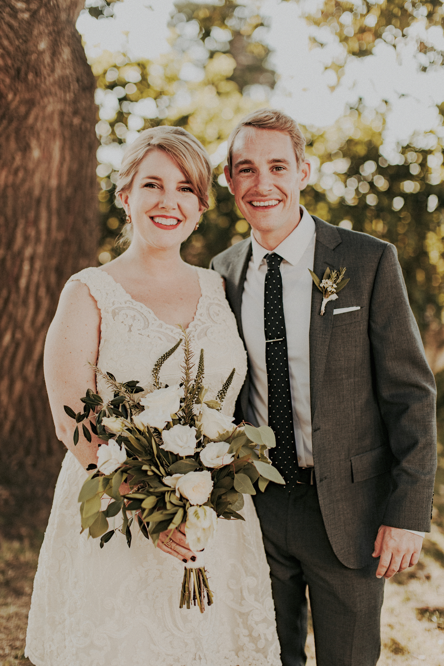 Garden romantic green & white herb wedding by San Diego wedding florist, Compass Floral.