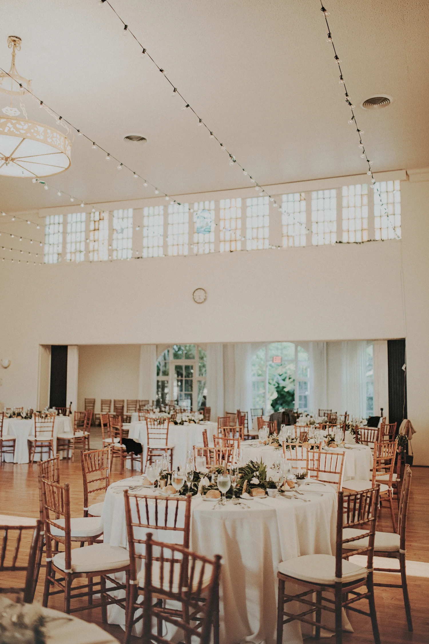 La Jolla Womans Club garden romantic green & white herb wedding by San Diego wedding florist, Compass Floral.