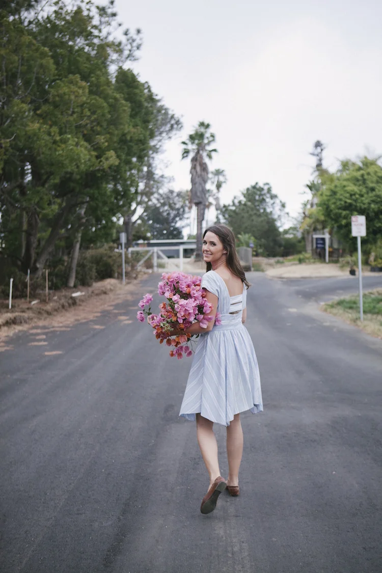 Taya Glynn lead designer & owner of Compass Floral. Photography by Ashley Williams.