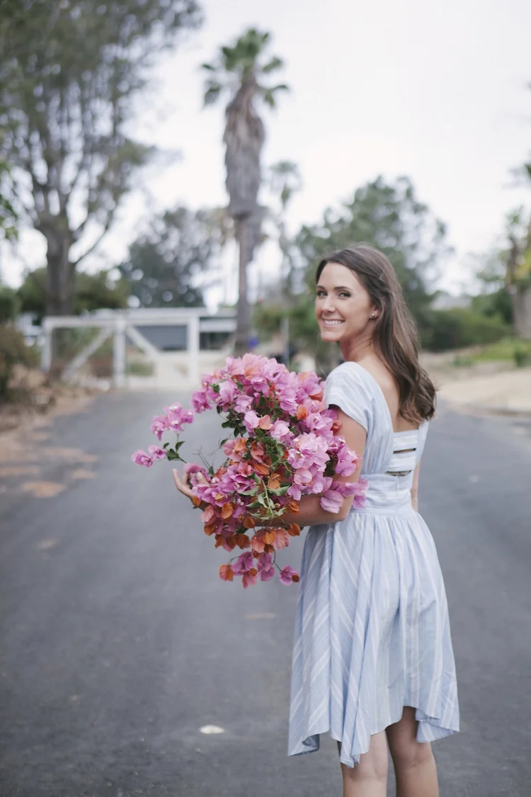 Taya Glynn lead designer & owner of Compass Floral. Photography by Ashley Williams.