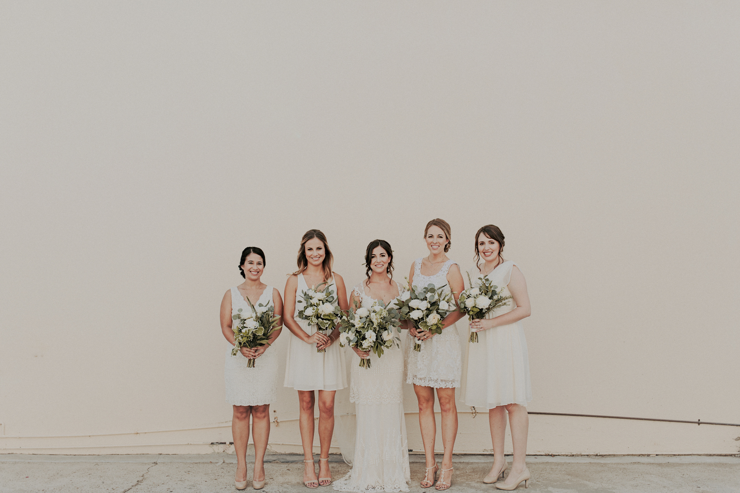 Green and white wedding by San Diego wedding florist, Compass Floral.