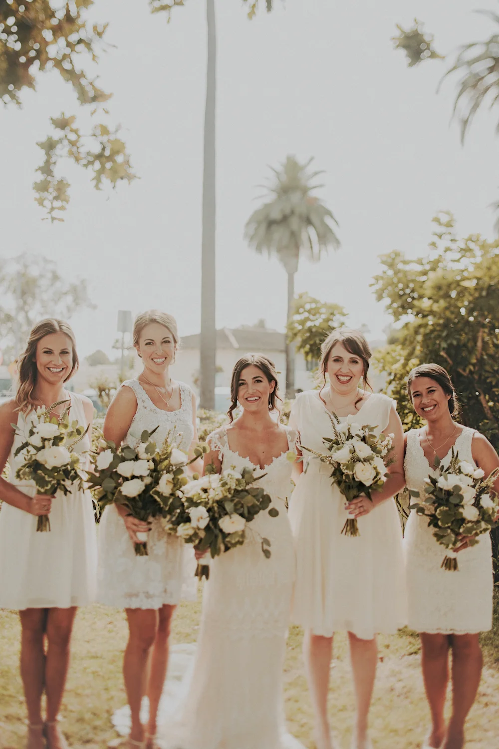 Herb bridal bouquet by San Diego wedding florist, Compass Floral.