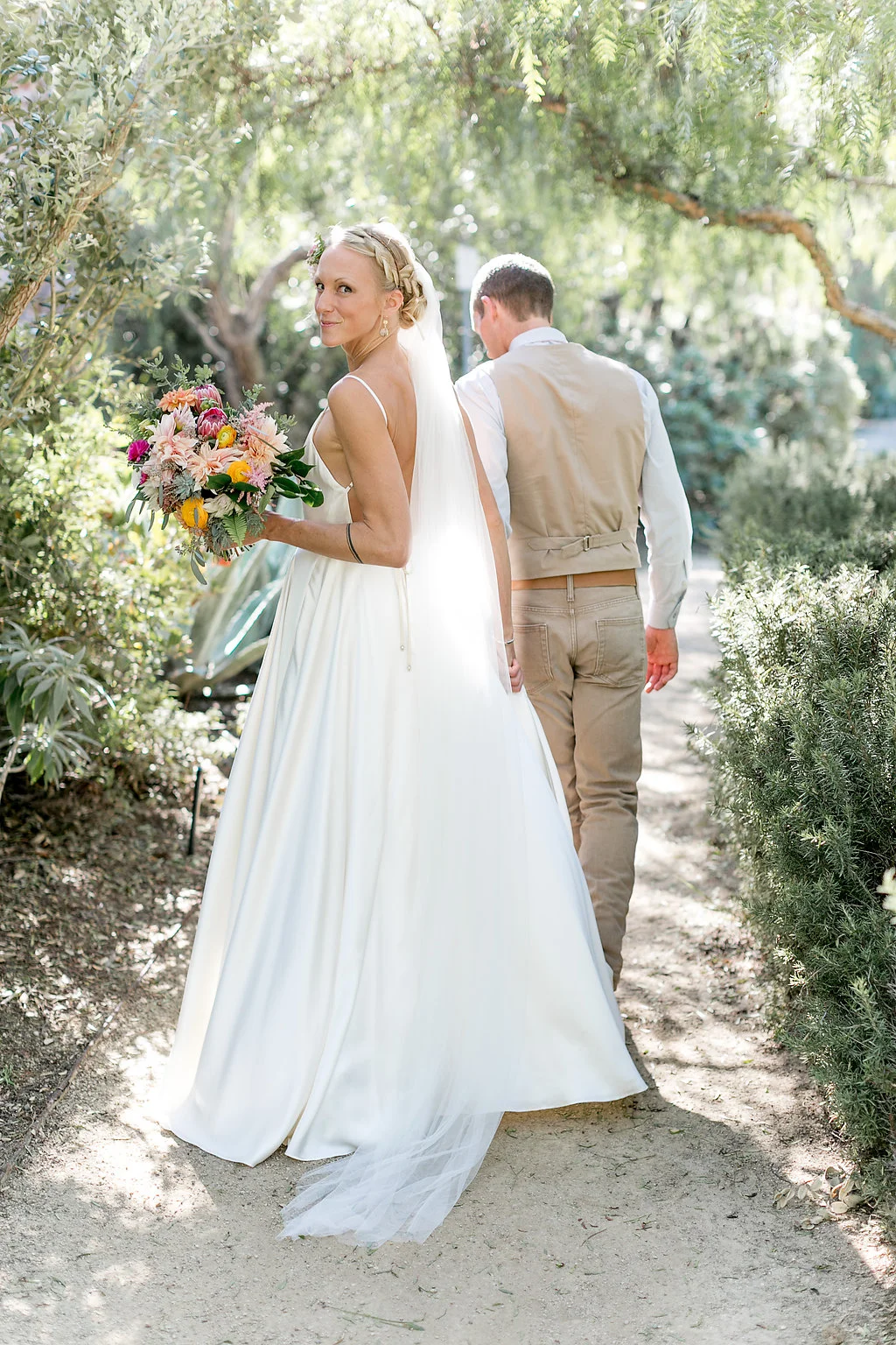 Desert bohemian wedding, flowers by Compass Floral | Estancia Hotel & Spa, La Jolla.