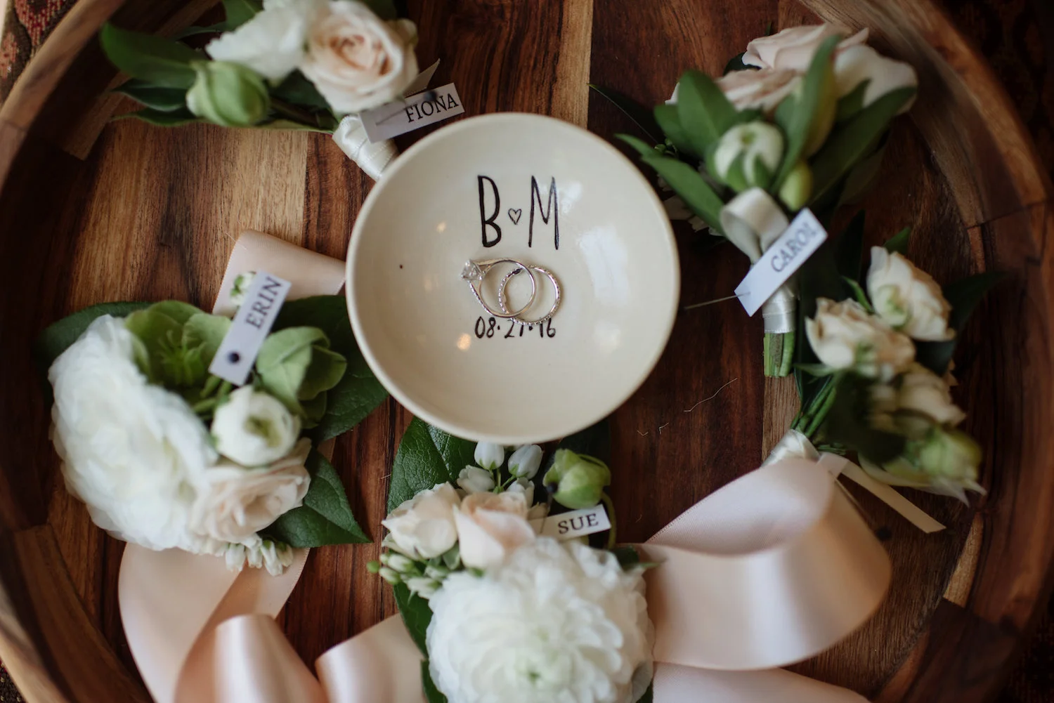 Wedding details by Compass Floral | Estancia Hotel & Spa, La Jolla