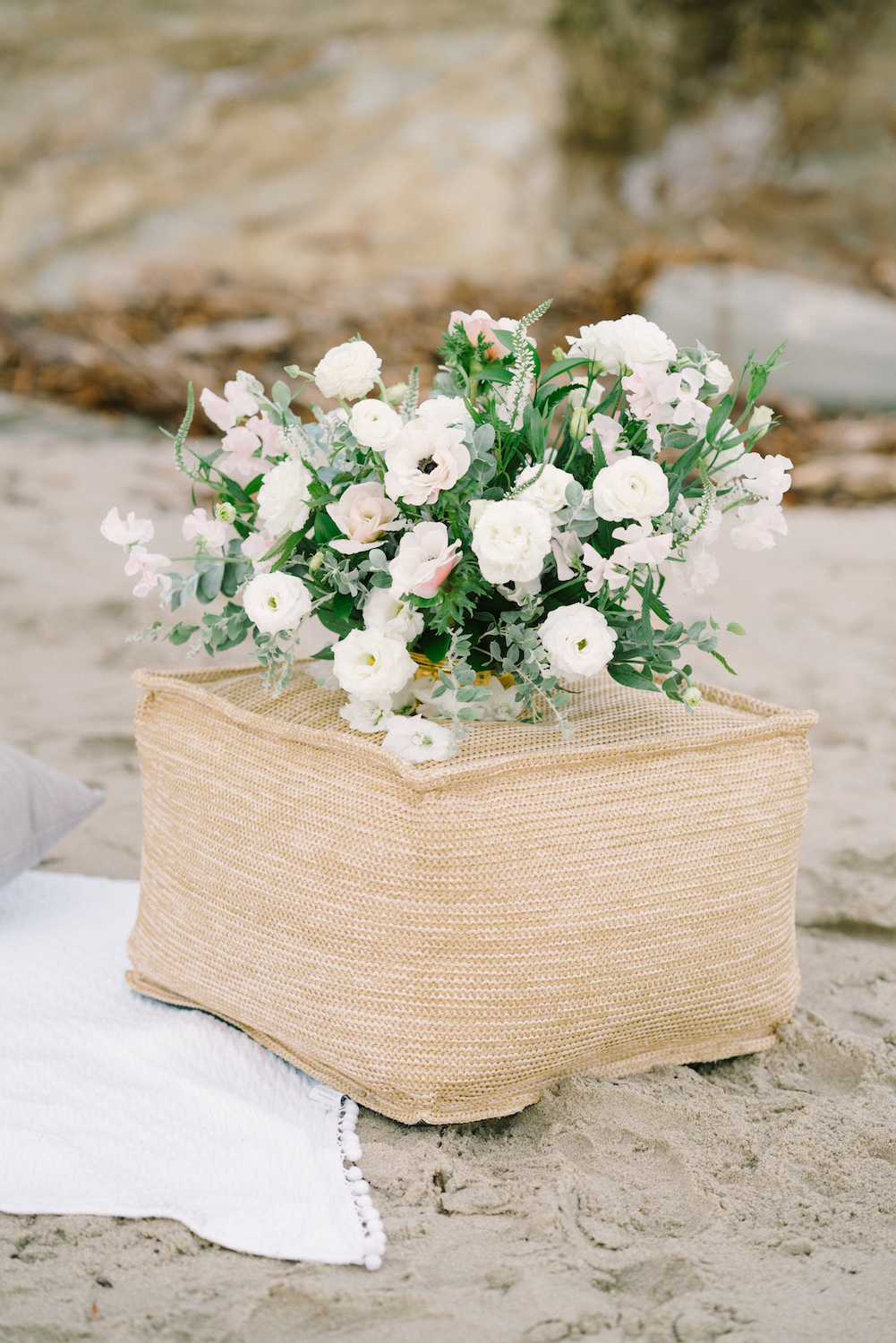 Summer bouquet of lilac, sweet pea and lisianthus by Compass Floral. Design & Planning // Events by Talissa Photographer // Garrett Richardson