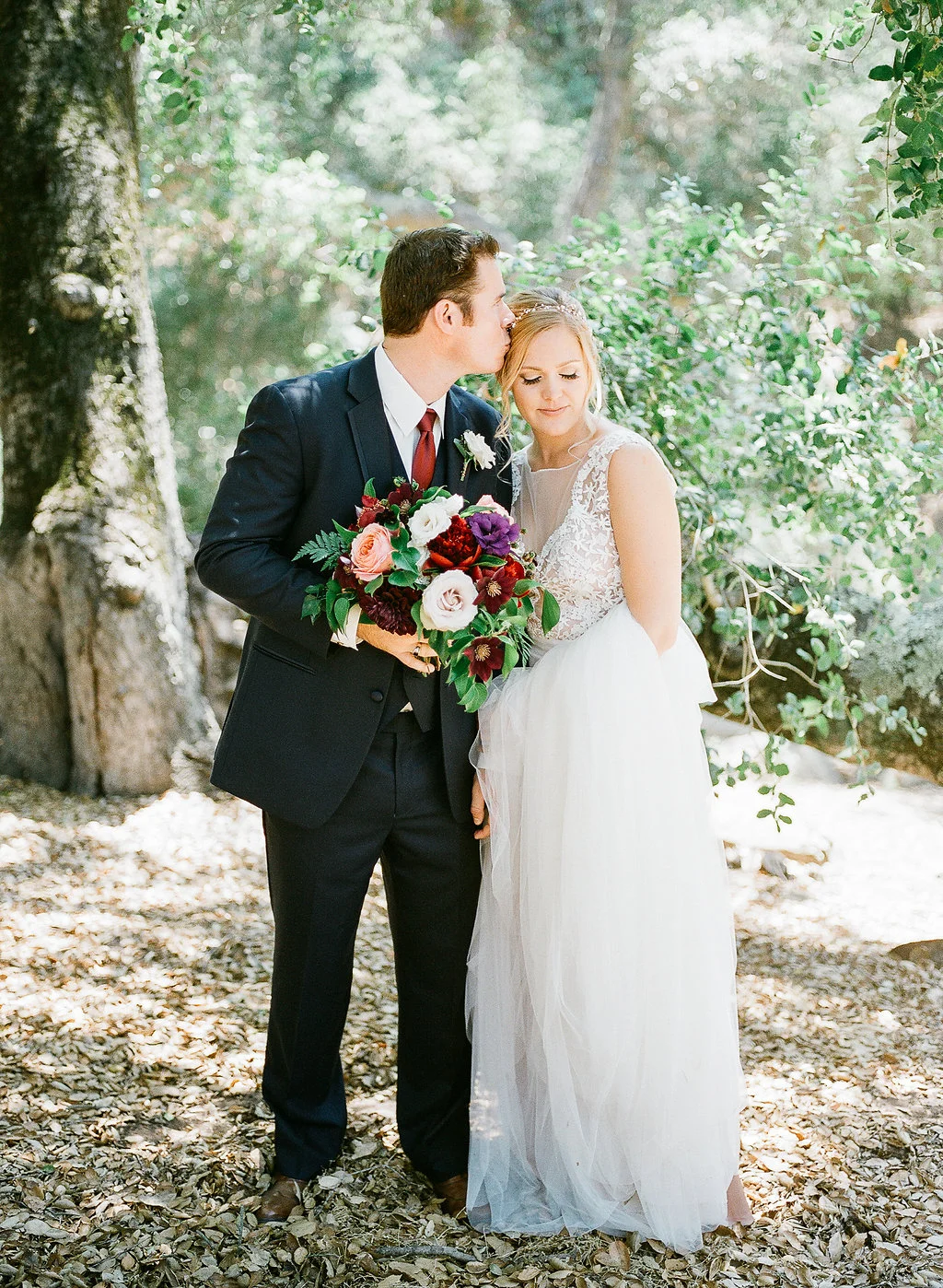 Jewel tone bridal bouquet | Fallbrook Treehouse | Compass Floral | Wedding Florist in San Diego and Southern California | Allie Lindsey Photography