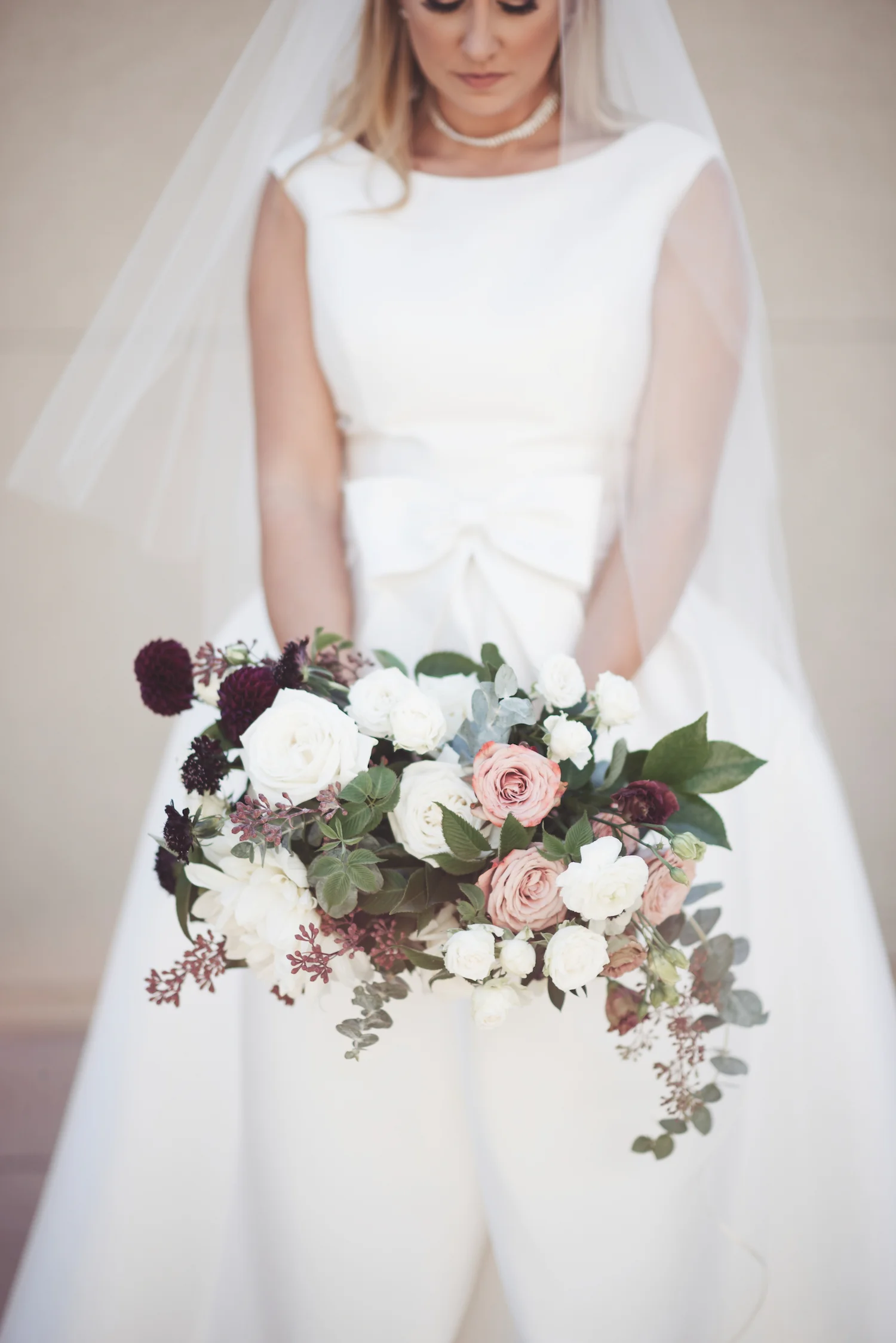 Ivory, marsala & mauve bridal bouquet | Estancia Weddings | Compass Floral Design | Wedding Florist in San Diego and Southern California | Brit Jaye Photography