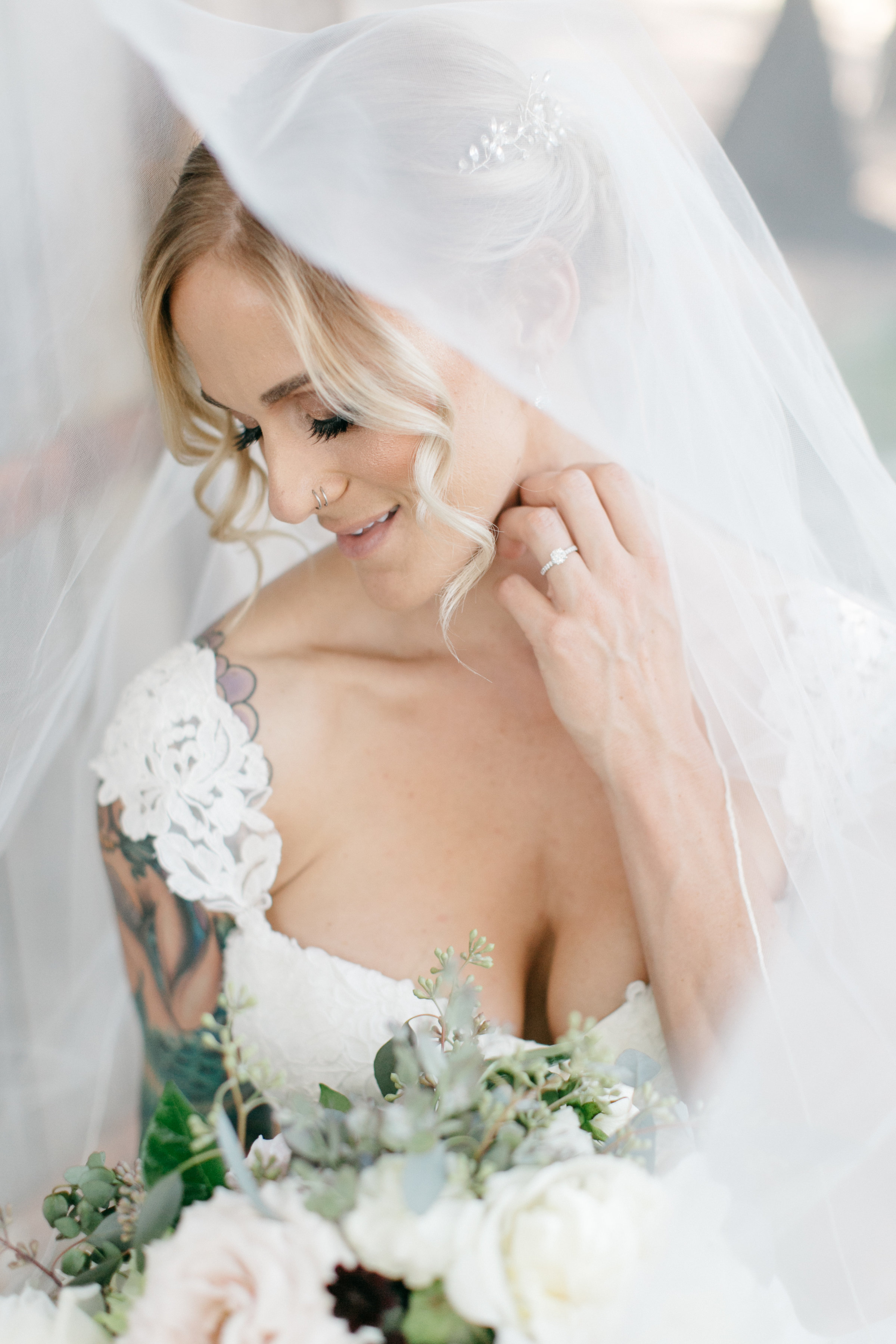 Film bridal portrait | Temecula Creek Inn Weddings | Compass Floral Design | Wedding Florist in San Diego and Southern California | Allie Lindsey Photography