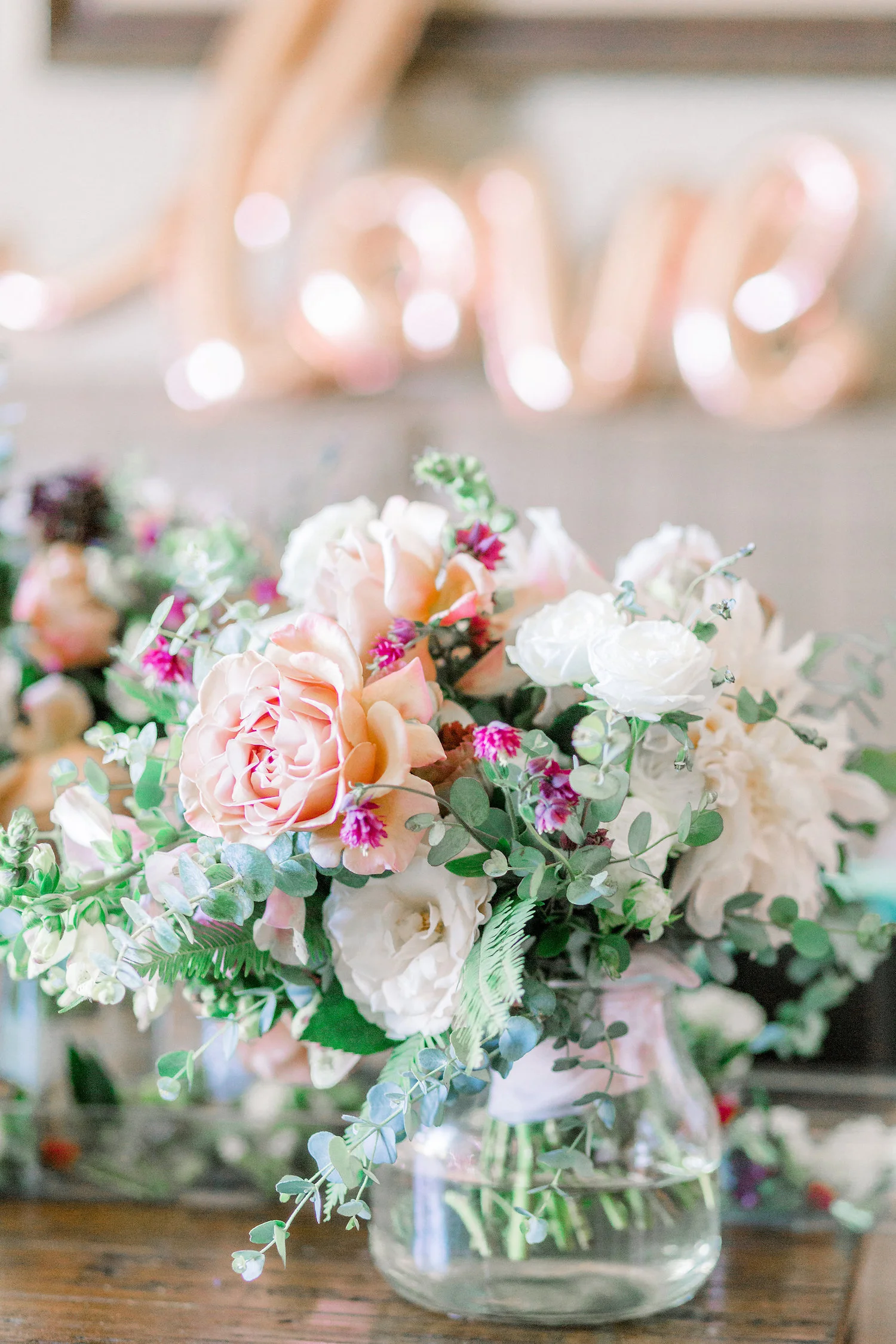 Distant drum rose bridal bouquet | Temecula Creek Inn | Compass Floral | Wedding Florist in San Diego and Southern California | Pauline Conway Photography