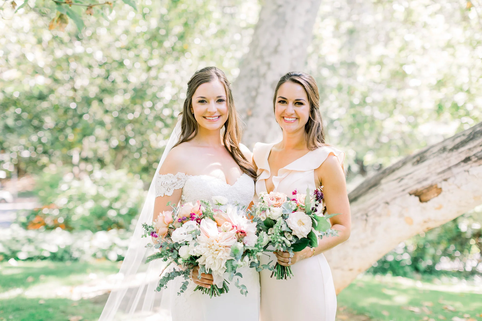 Cafe au lait dahlia and rose bridal bouquet | Temecula Creek Inn | Compass Floral | Wedding Florist in San Diego and Southern California | Pauline Conway Photography