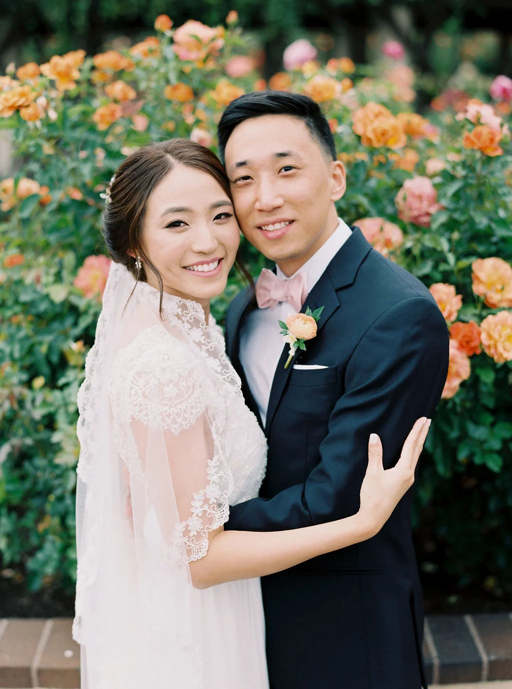 Bride and groom portrait | Balboa Park | Compass Floral | Wedding Florist in San Diego and Southern California | Meiwen Wang Photography