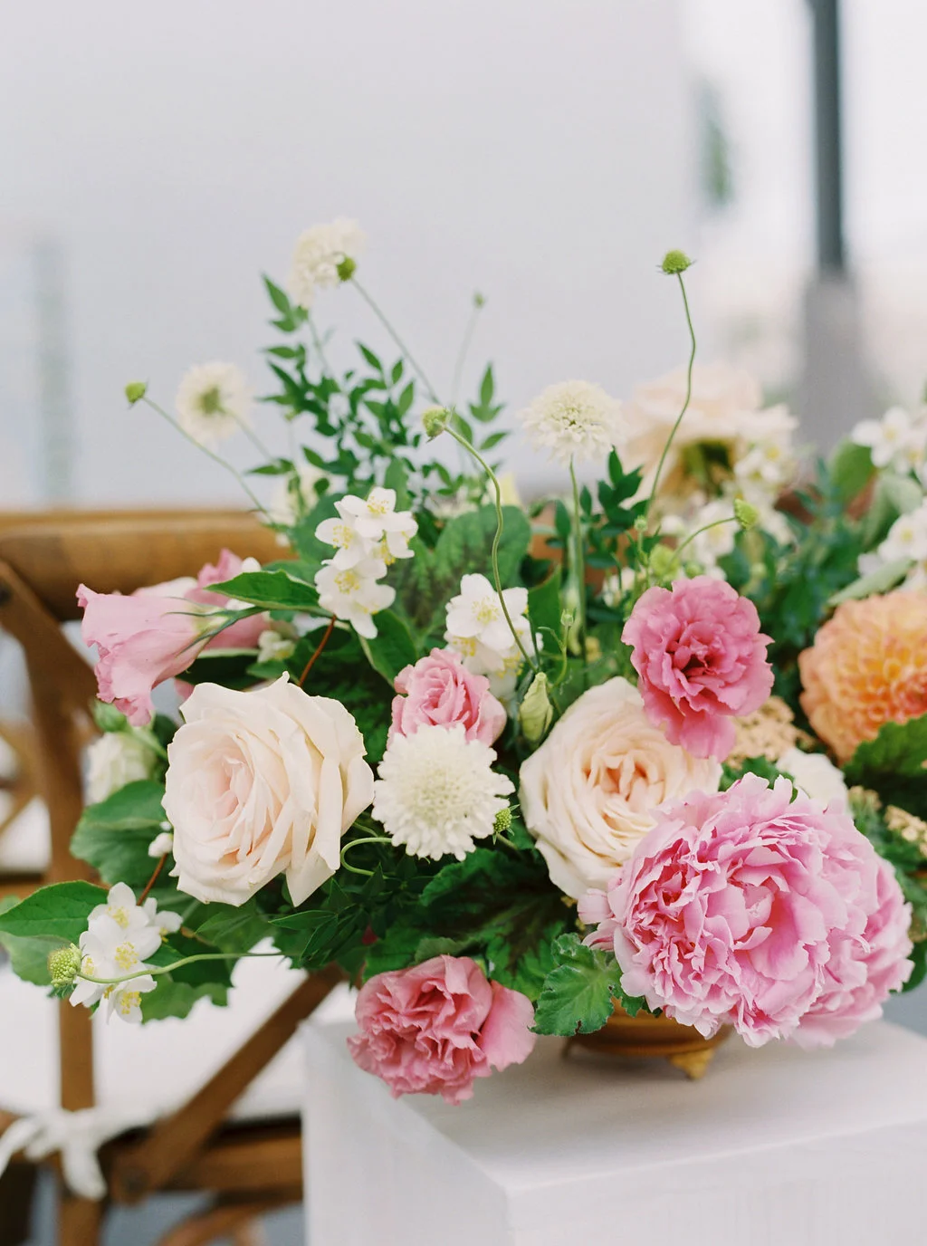 Rose and peony wedding flowers | The New Children’s Museum | Compass Floral | Wedding Florist in San Diego and Southern California | Meiwen Wang Photography