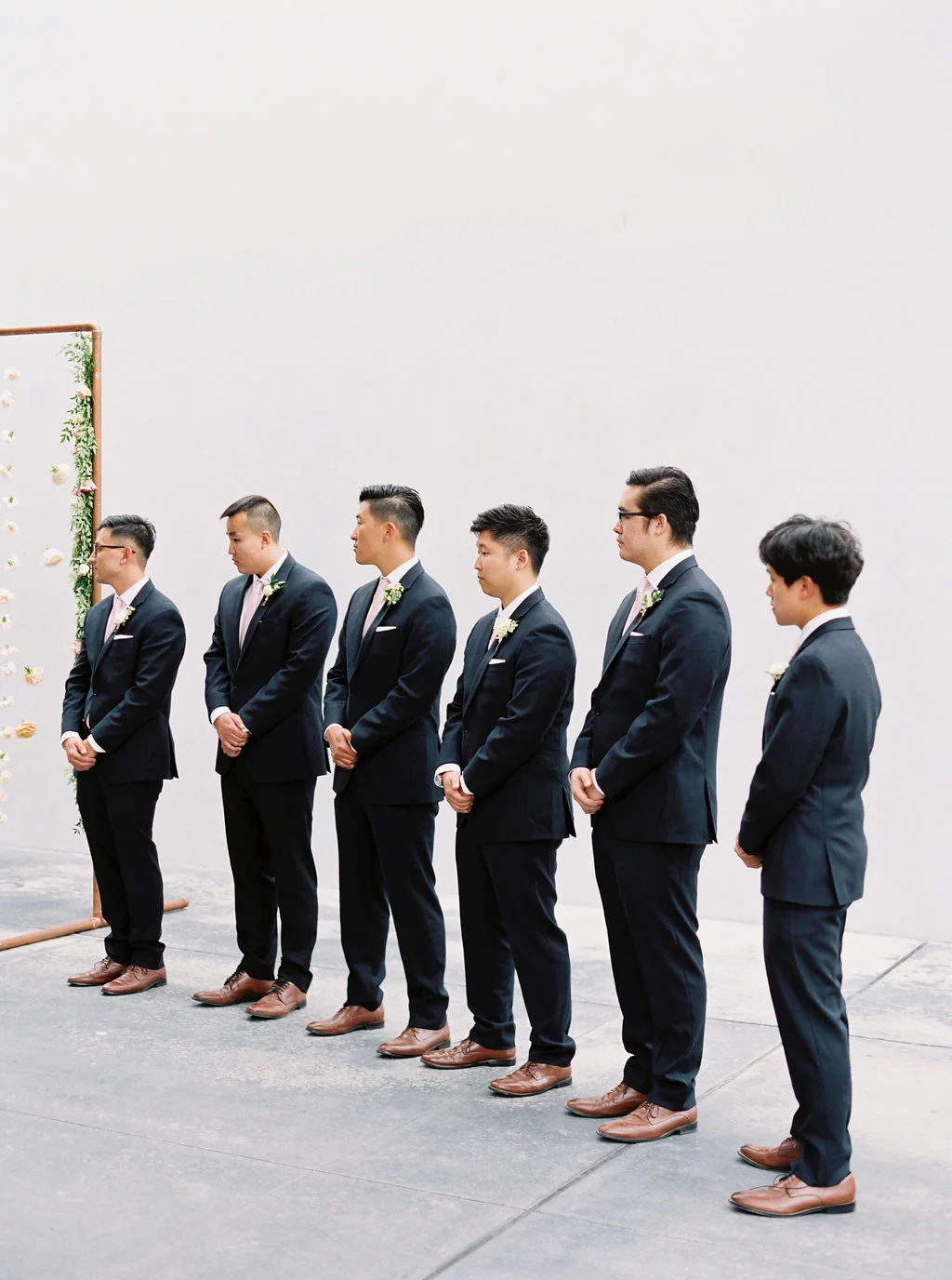 Modern wedding ceremony | The New Children’s Museum | Compass Floral | Wedding Florist in San Diego and Southern California | Meiwen Wang Photography