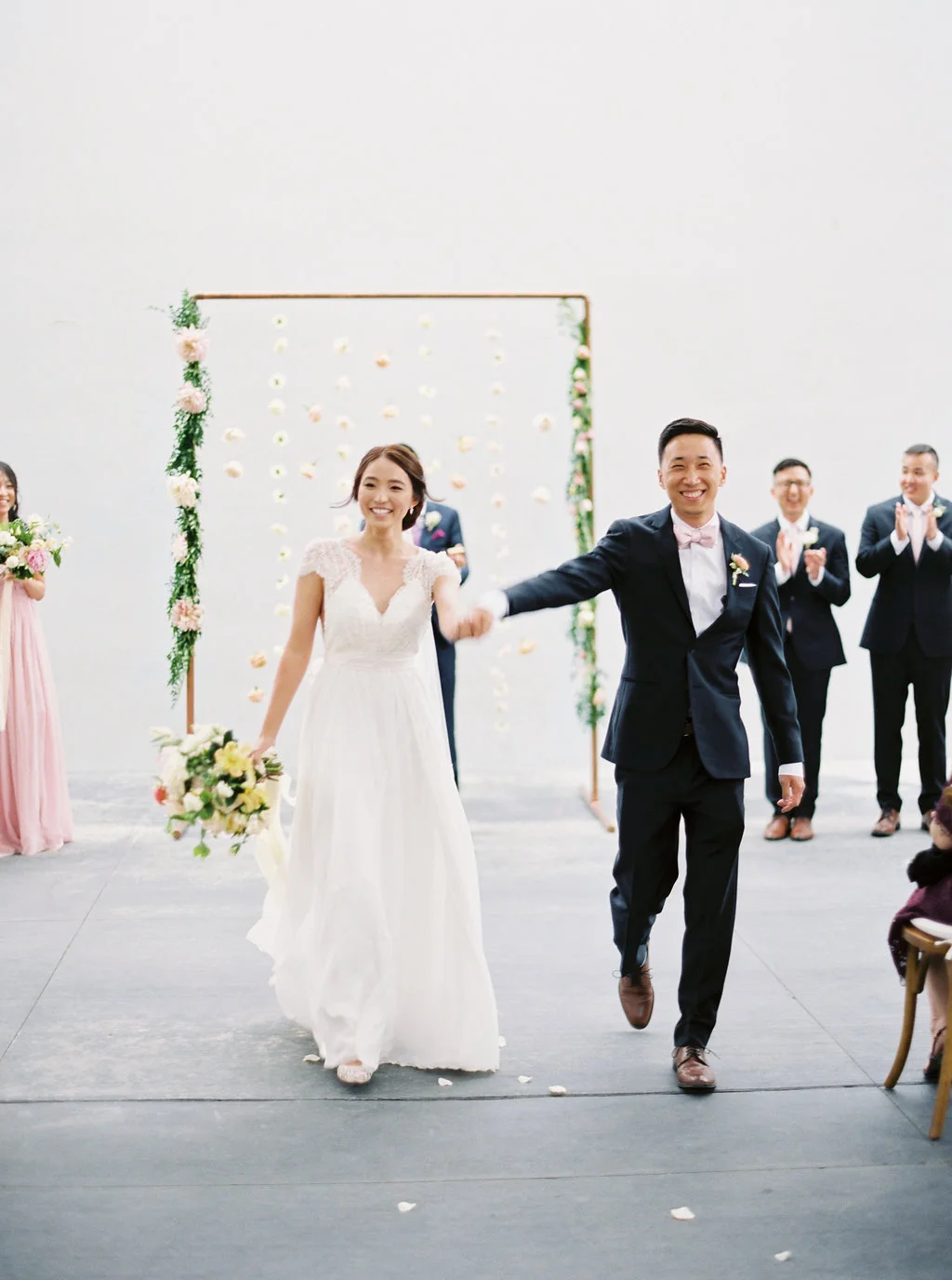 Modern wedding ceremony | The New Children’s Museum | Compass Floral | Wedding Florist in San Diego and Southern California | Meiwen Wang Photography