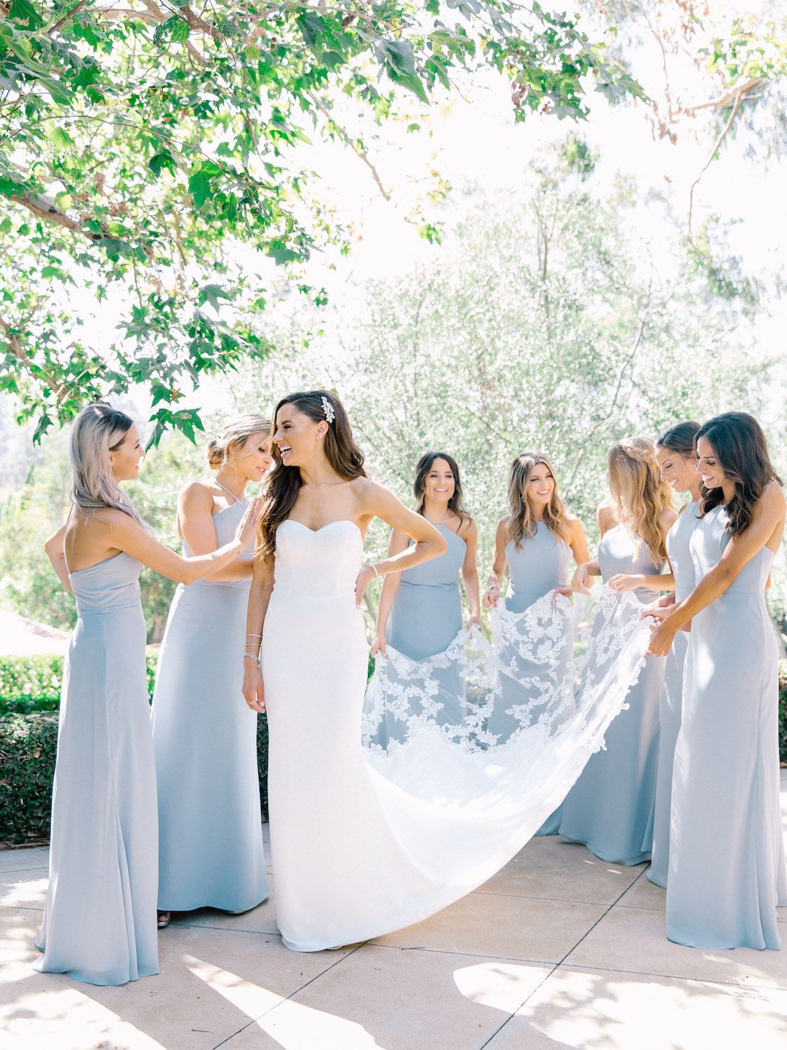 Bride and bridesmaids getting ready | Rancho Bernardo Inn | Compass Floral | Wedding Florist in San Diego and Southern California | Dear Lovers Photography