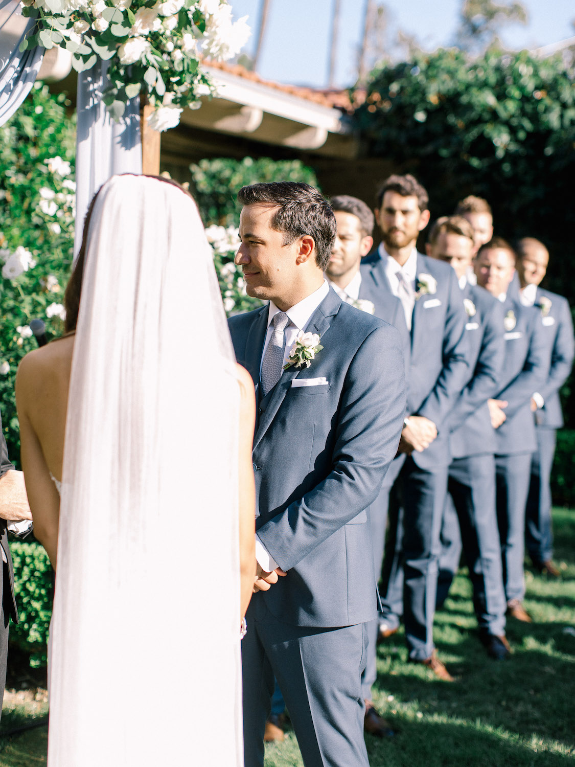 Outdoor garden wedding | Rancho Bernardo Inn | Compass Floral | Wedding Florist in San Diego and Southern California | Dear Lovers Photography