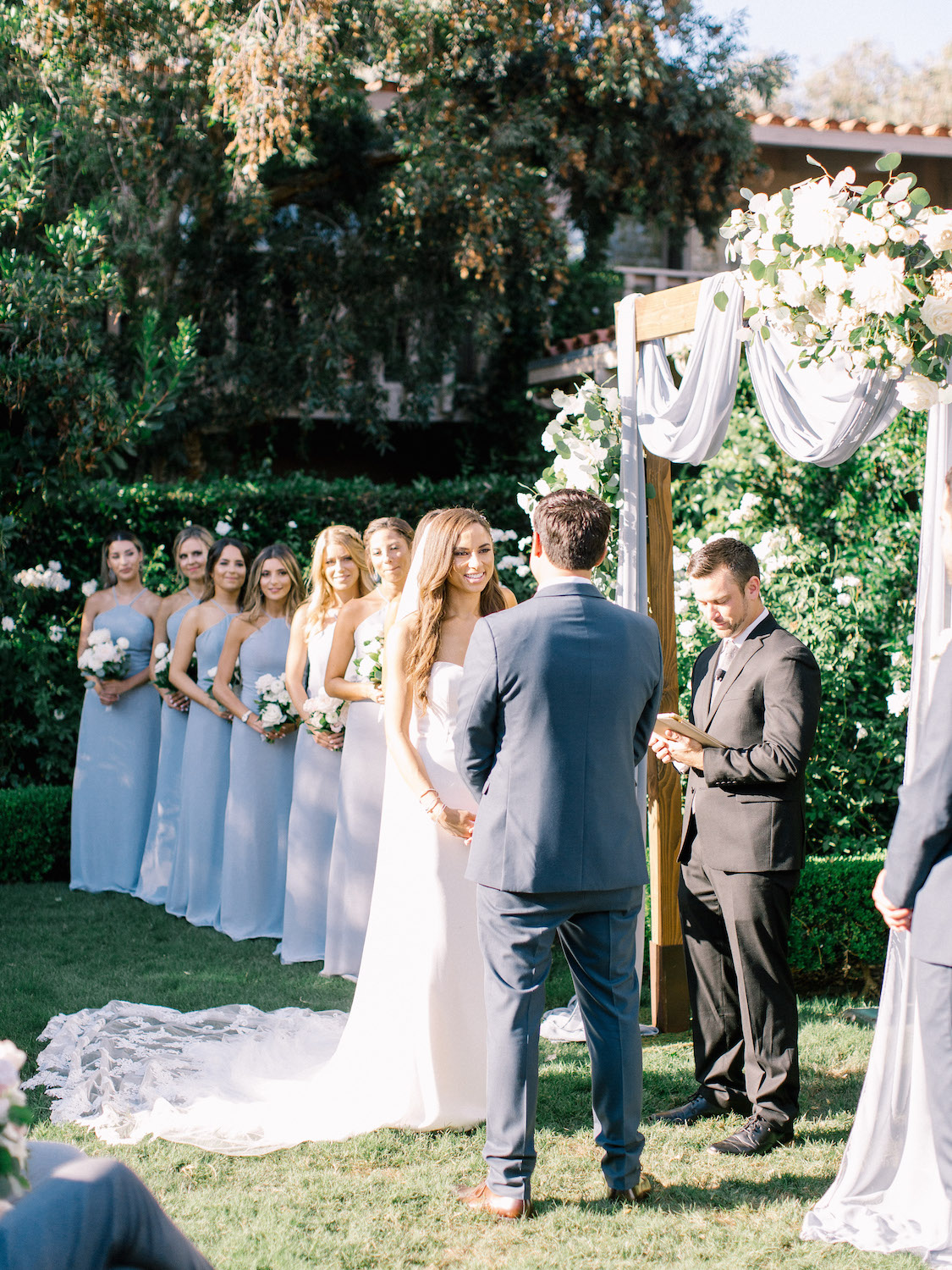 Outdoor garden wedding | Rancho Bernardo Inn | Compass Floral | Wedding Florist in San Diego and Southern California | Dear Lovers Photography