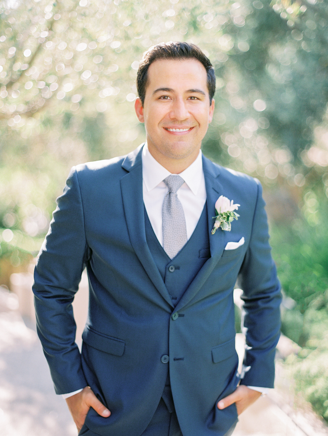 Outdoor groom portrait | Rancho Bernardo Inn | Compass Floral | Wedding Florist in San Diego and Southern California | Dear Lovers Photography