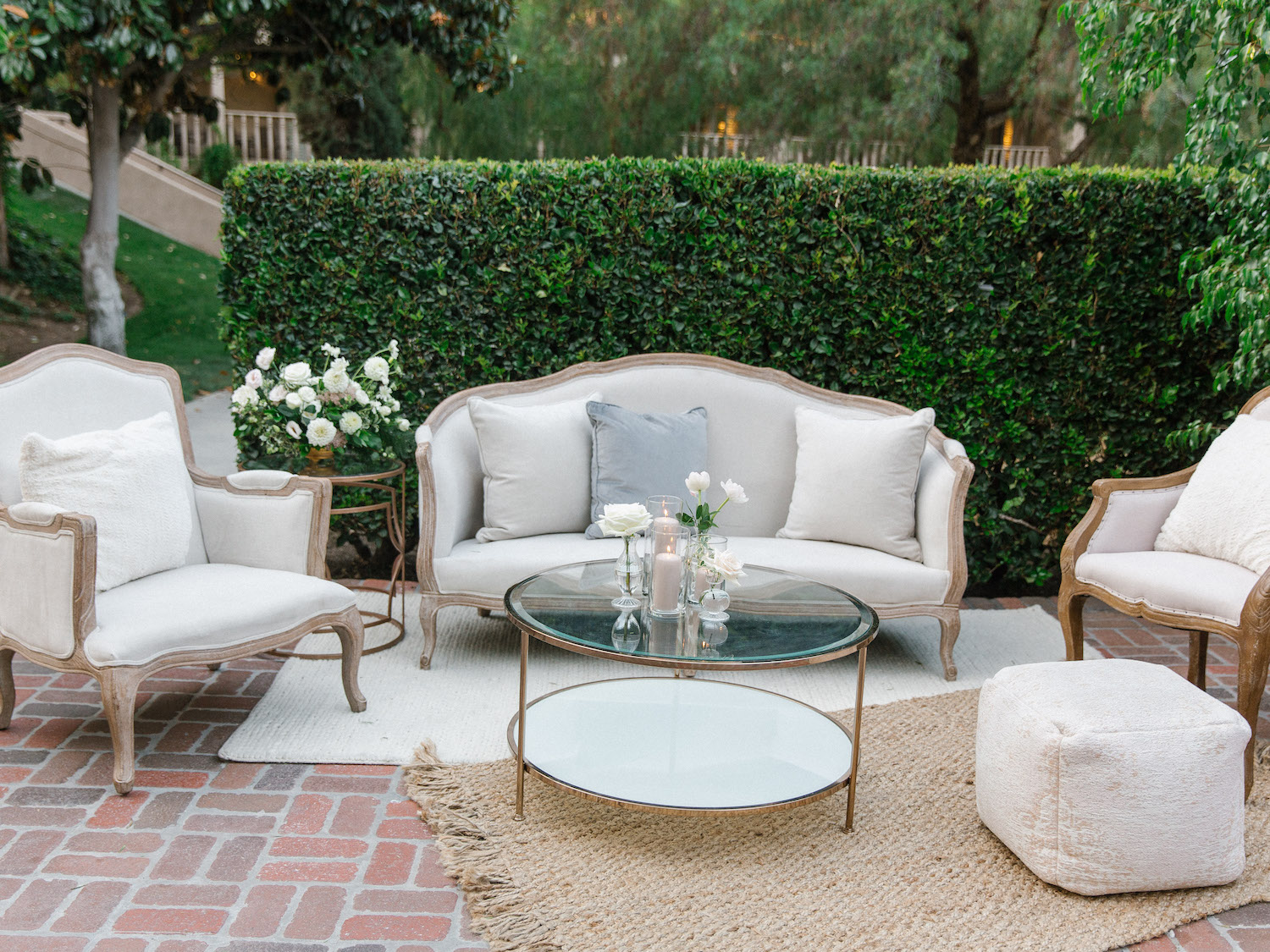 Wedding reception lounge | Rancho Bernardo Inn | Compass Floral | Wedding Florist in San Diego and Southern California | Dear Lovers Photography