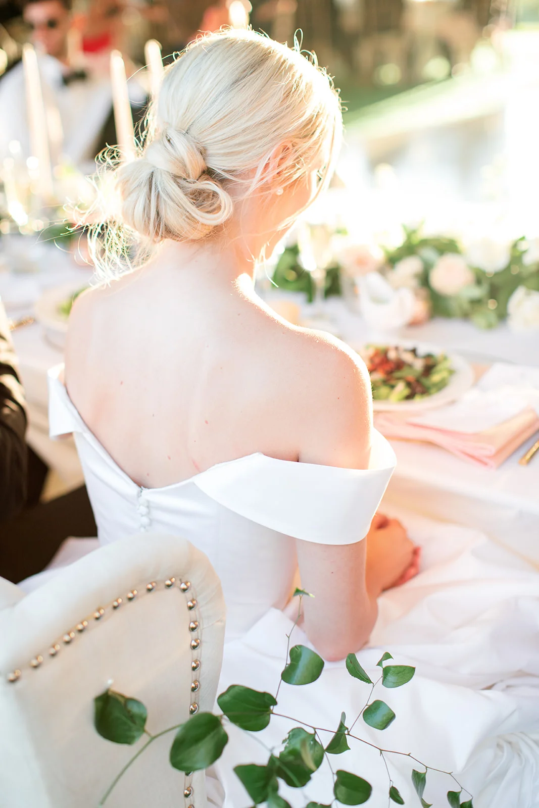 Sweetheart table and chairs | Rancho Santa Fe Golf Club | Compass Floral | Wedding Florist in San Diego and Southern California | Rachael McCall Photography