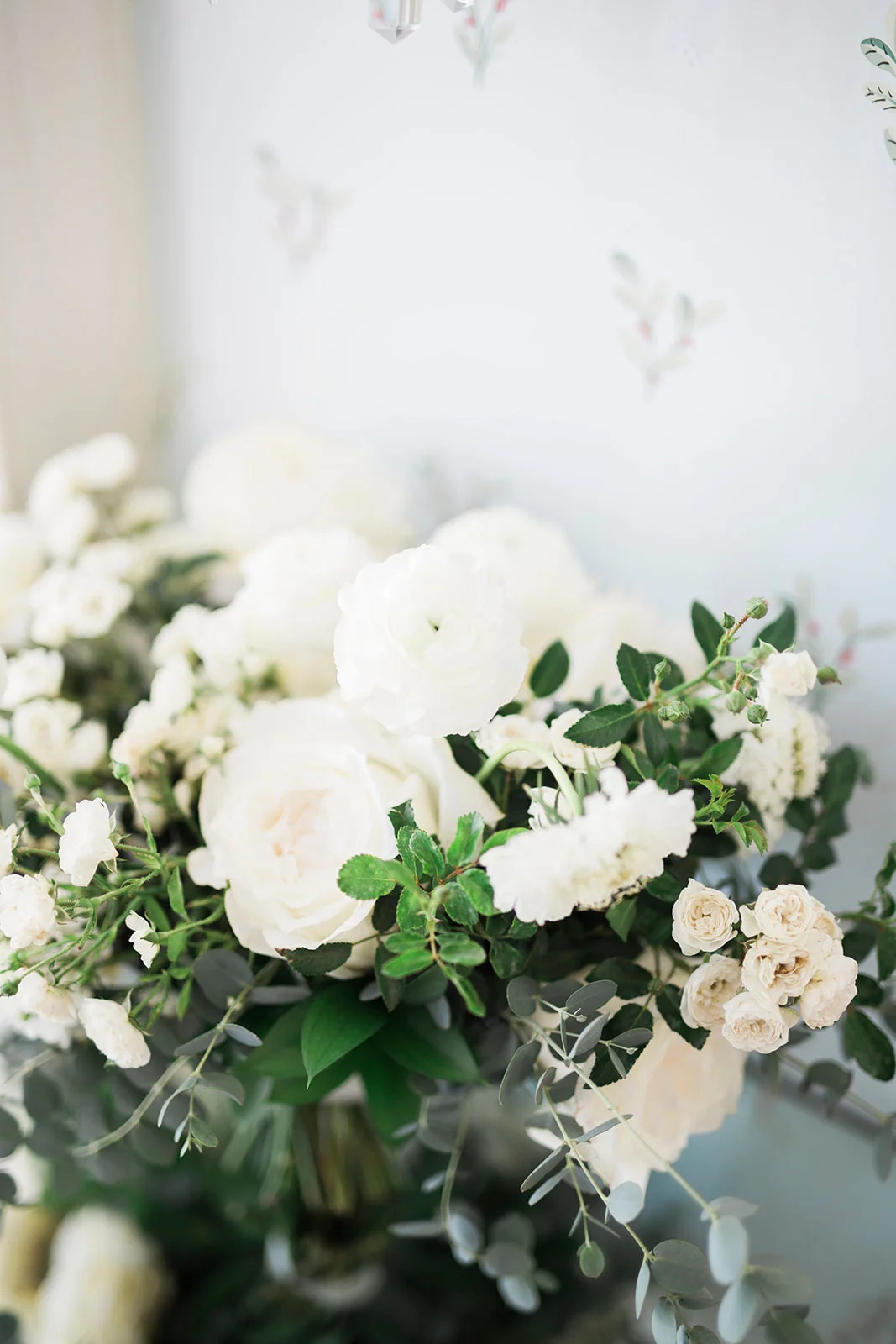 Classic white rose and ranunculus bridal bouquet | Darlington House, La Jolla | Compass Floral | Wedding Florist in San Diego and Southern California | My Sun and Stars Co. Photography