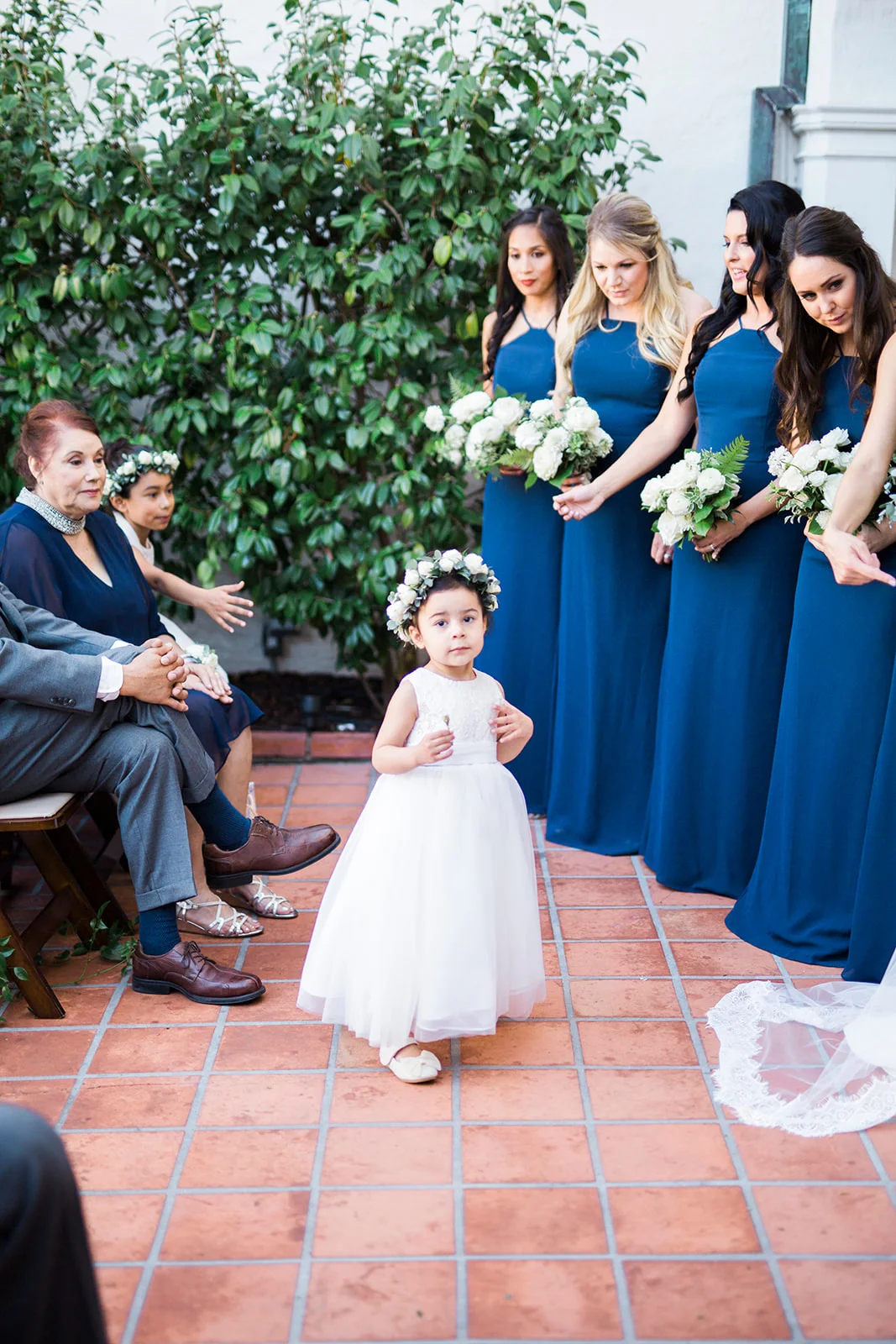 Flower girl | Darlington House, La Jolla | Compass Floral | Wedding Florist in San Diego and Southern California | My Sun and Stars Co. Photography