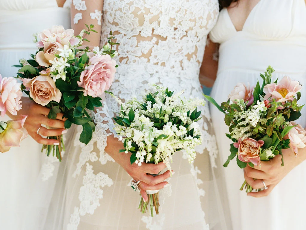 Petite rose and lily of the valley bouquets | Ojai Valley Inn | Compass Floral | Wedding Florist in San Diego and Southern California | Ryan Ray Photography